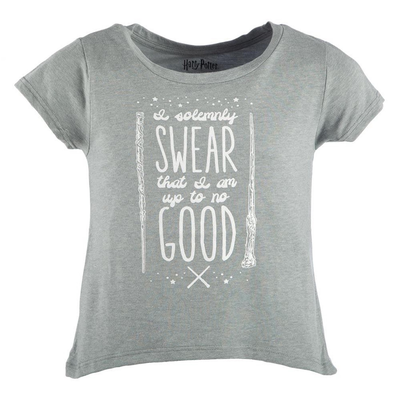 Harry Potter Solemnly Swear Grey Girls T-Shirt