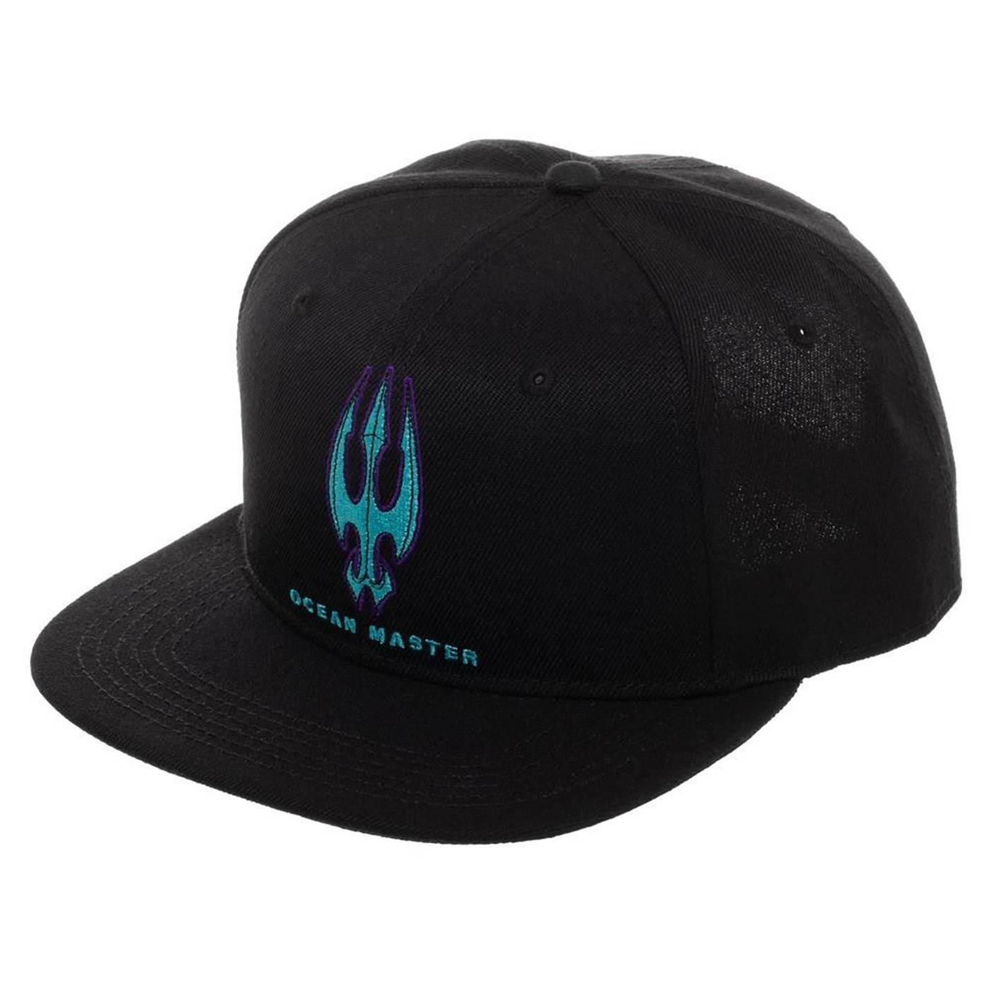 Ocean Master Aquaman Movie Snapback Flatbill Hat, Black