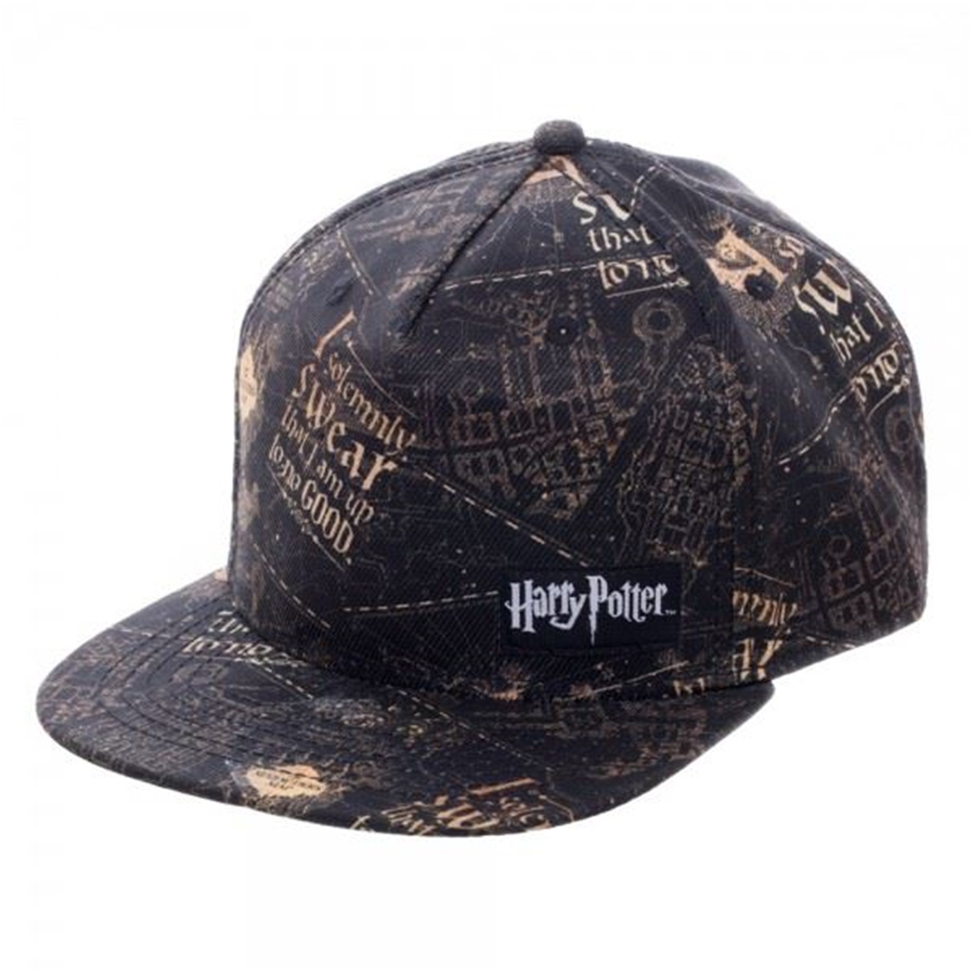 Harry Potter Art Adjustable Snapback, Black