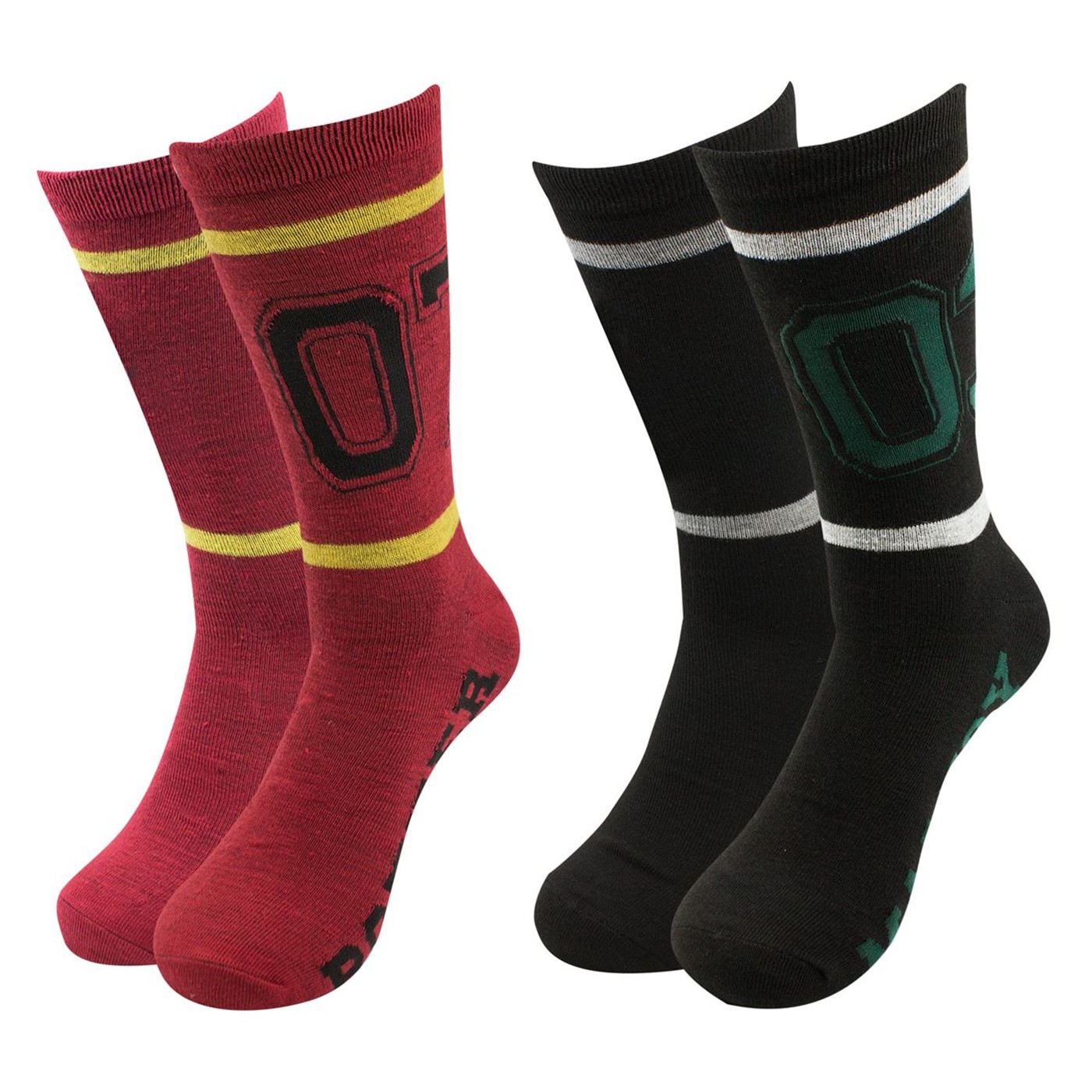 Harry Potter Team Jersey 2-pack Crew Socks, Red