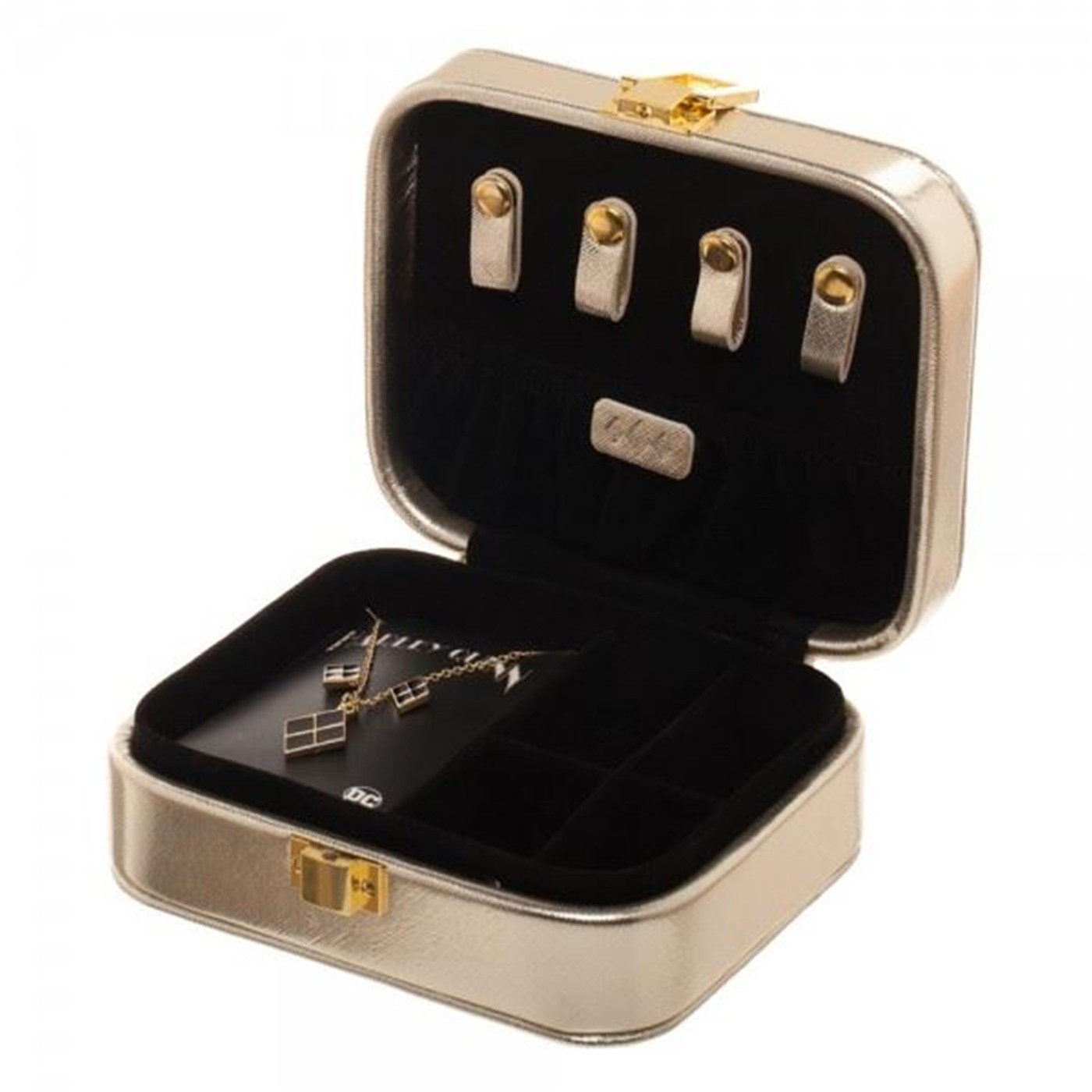 Harley Quinn Jewelry Set & Case, Gold