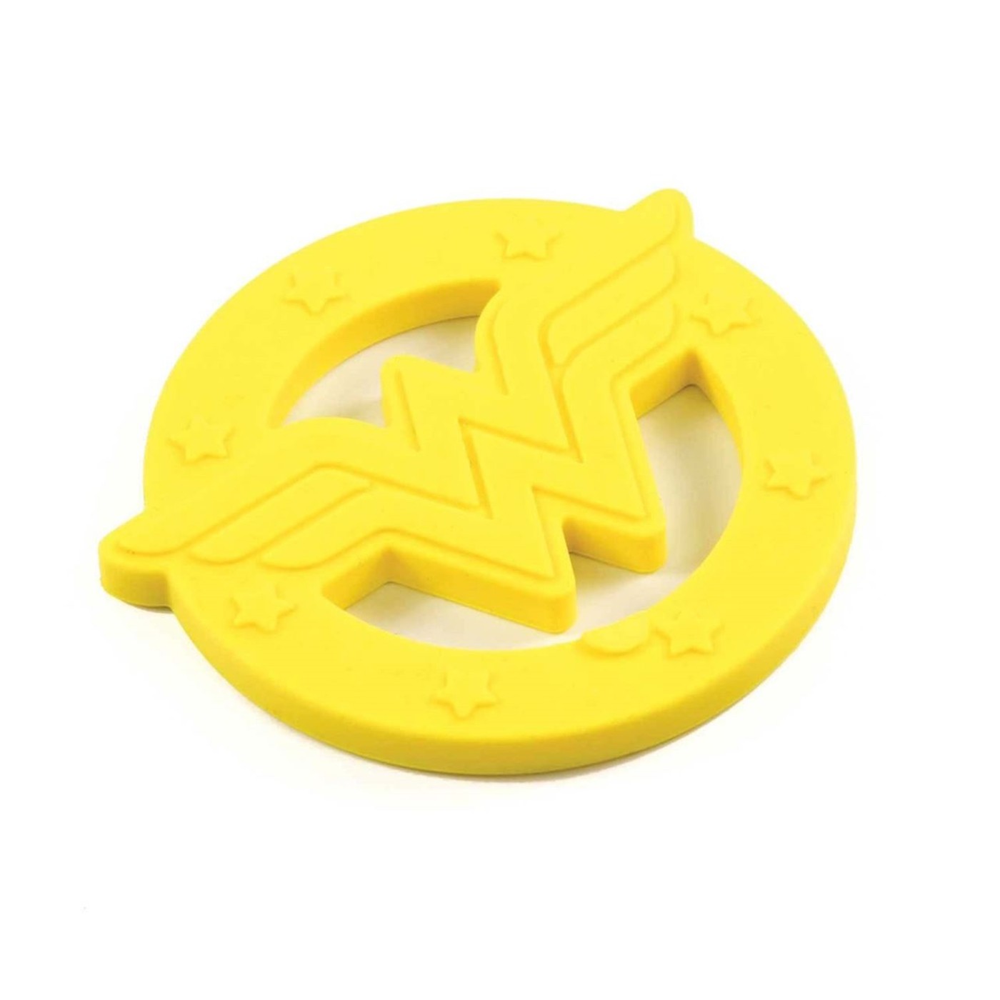 Wonder Woman Logo Teether, Yellow