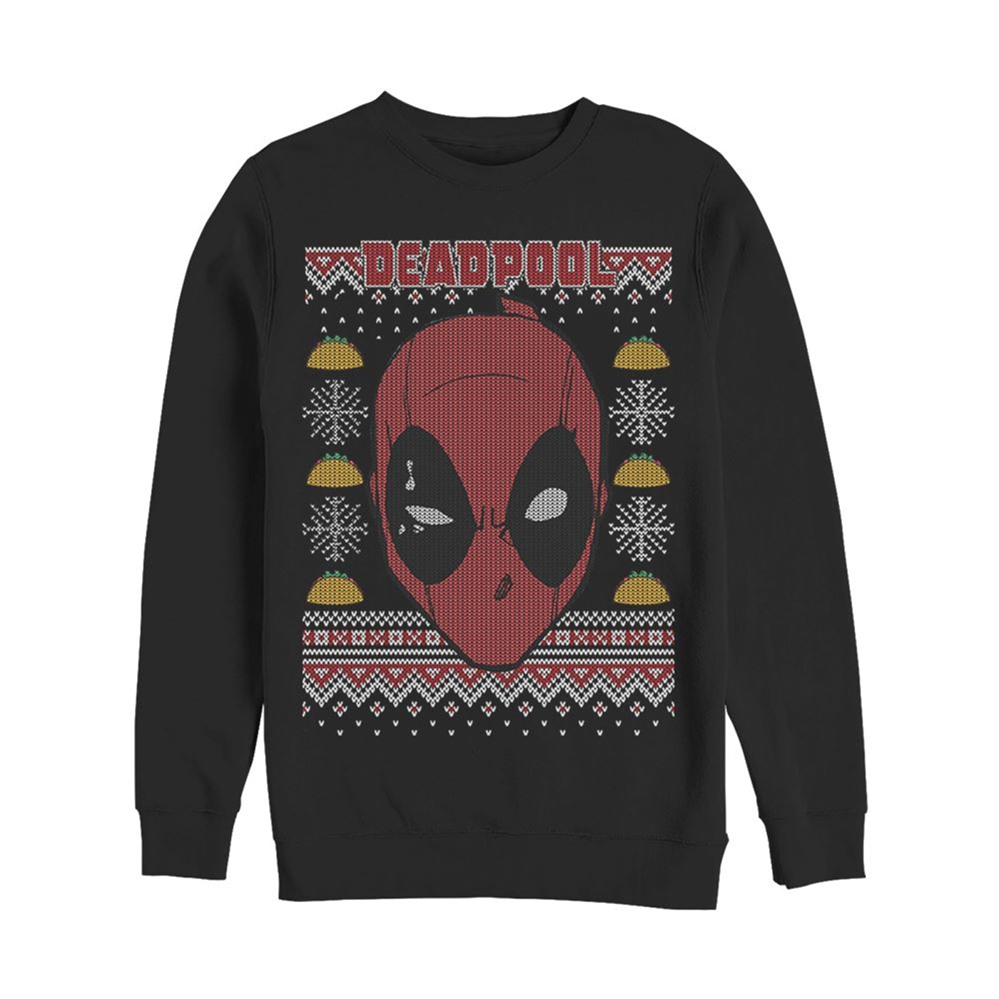 Deadpool Mask Ugly Christmas Sweater Design Sweatshirt