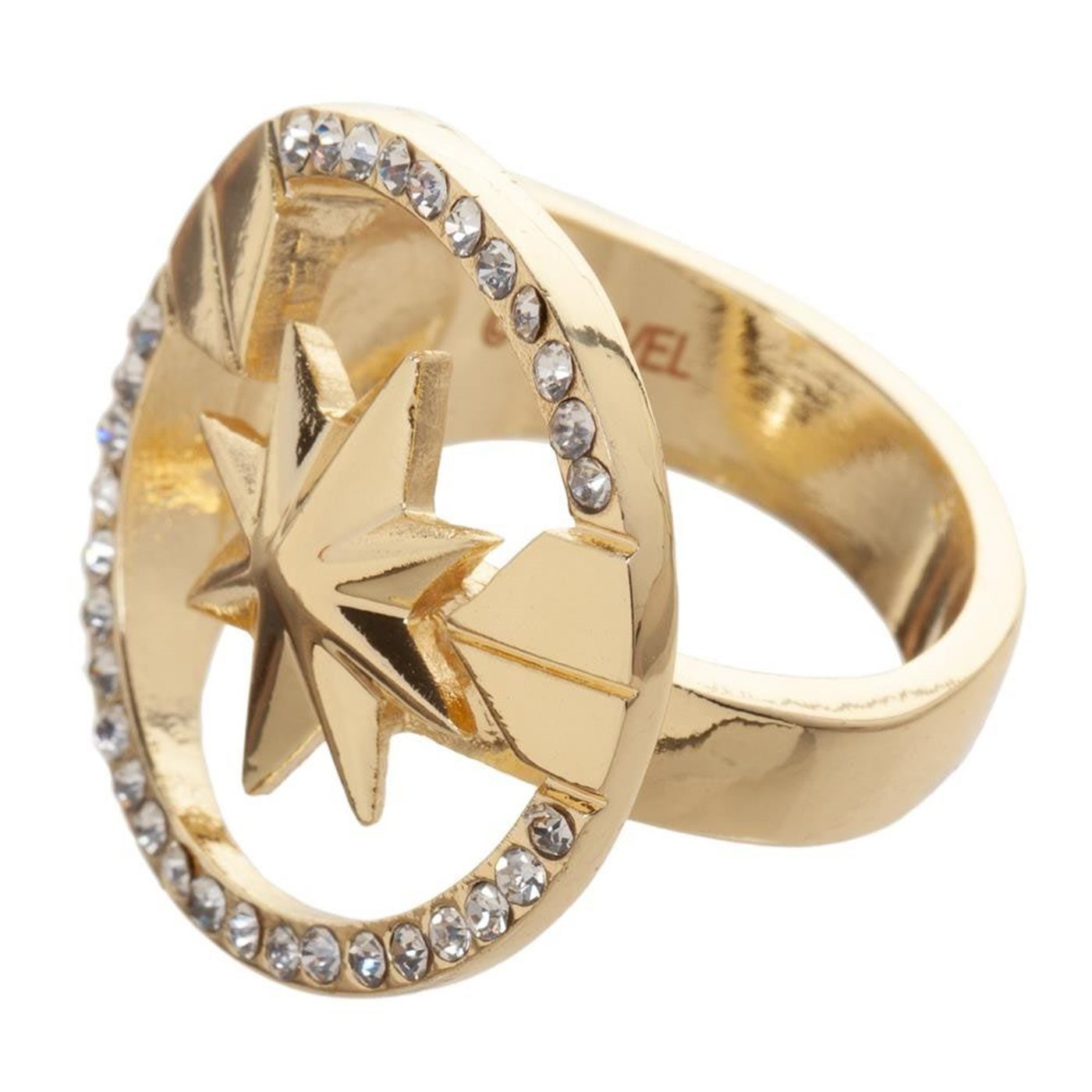 Captain Marvel Logo Ring, Gold