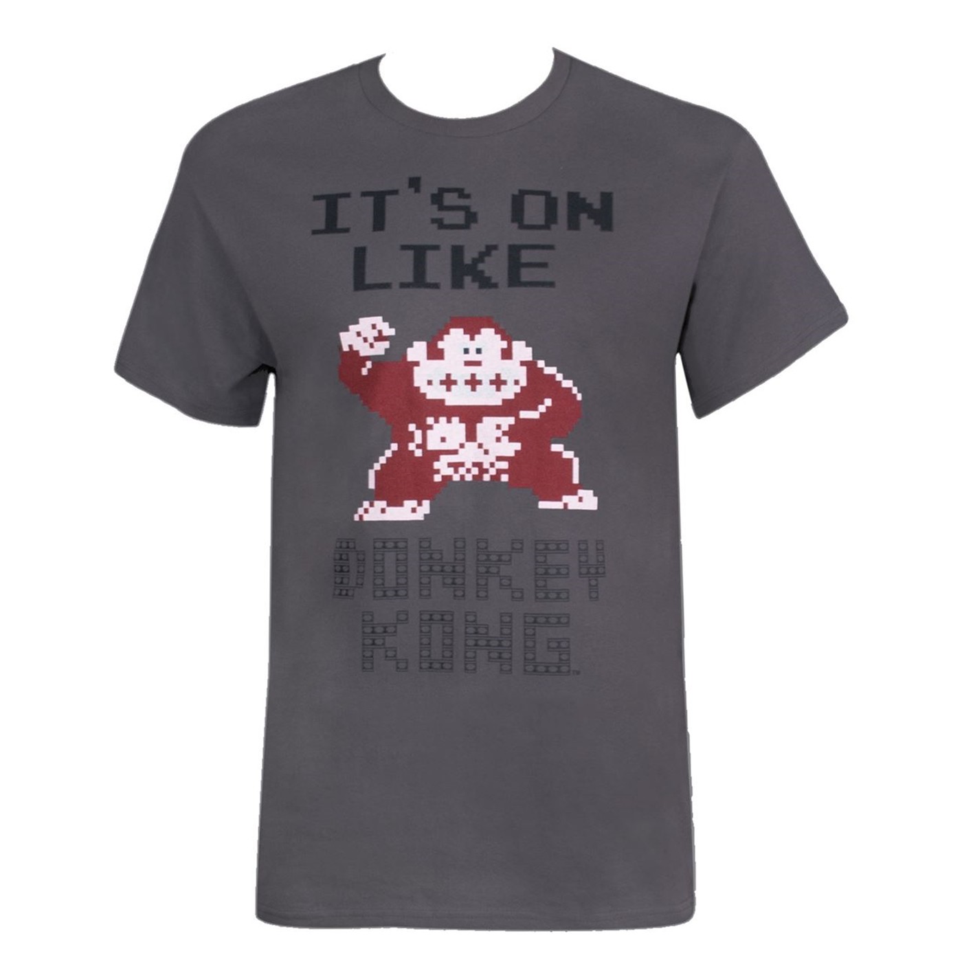 Nintendo It's on Like Donkey Kong Men's Grey T-Shirt, Grey