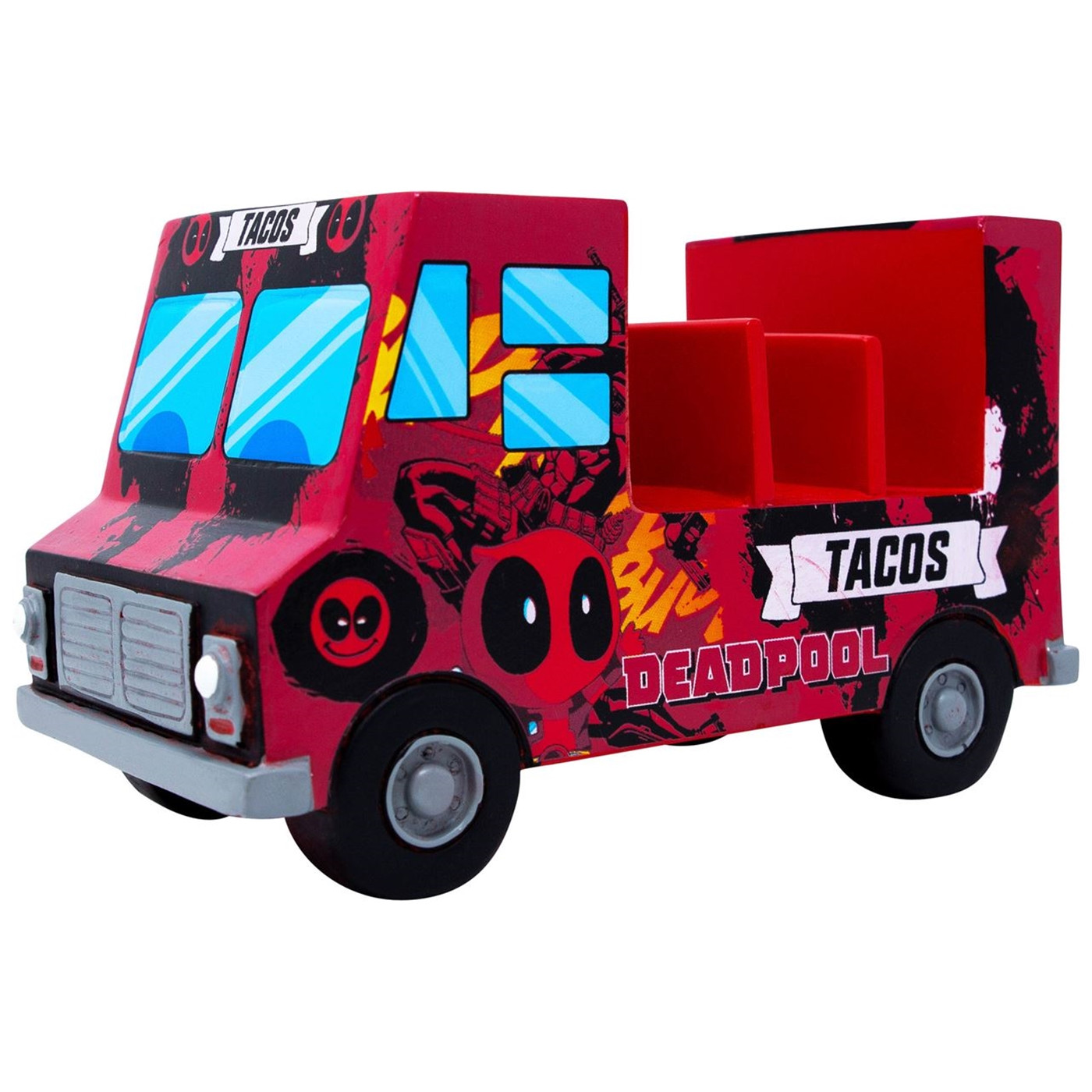 Deadpool Organizer Truck - Safe for Food or Whatever Else, Red