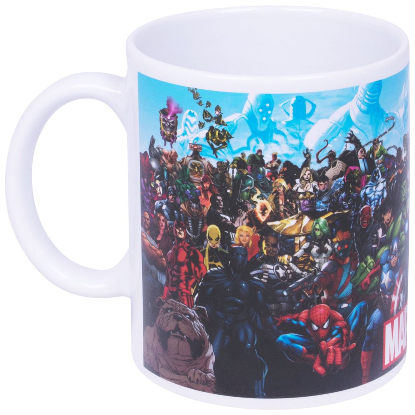 All of Marvel Group Shot Coffee Mug, White