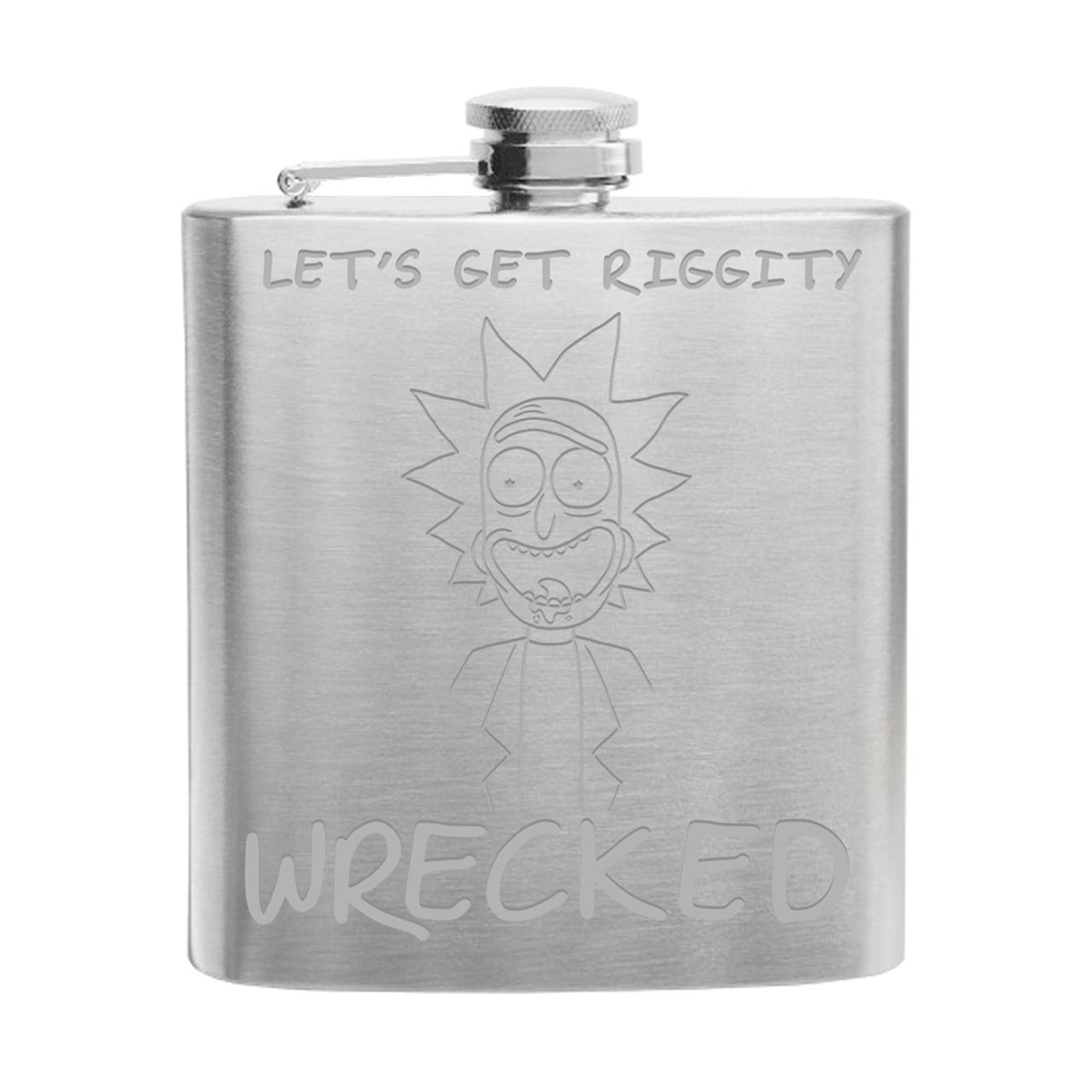 Rick and Morty Flask, Silver