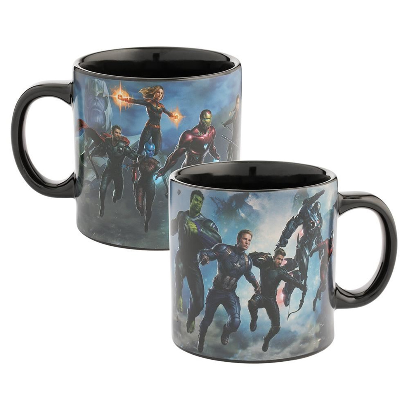 Avengers Endgame 20 oz. Heat Reactive Ceramic Mug, Black