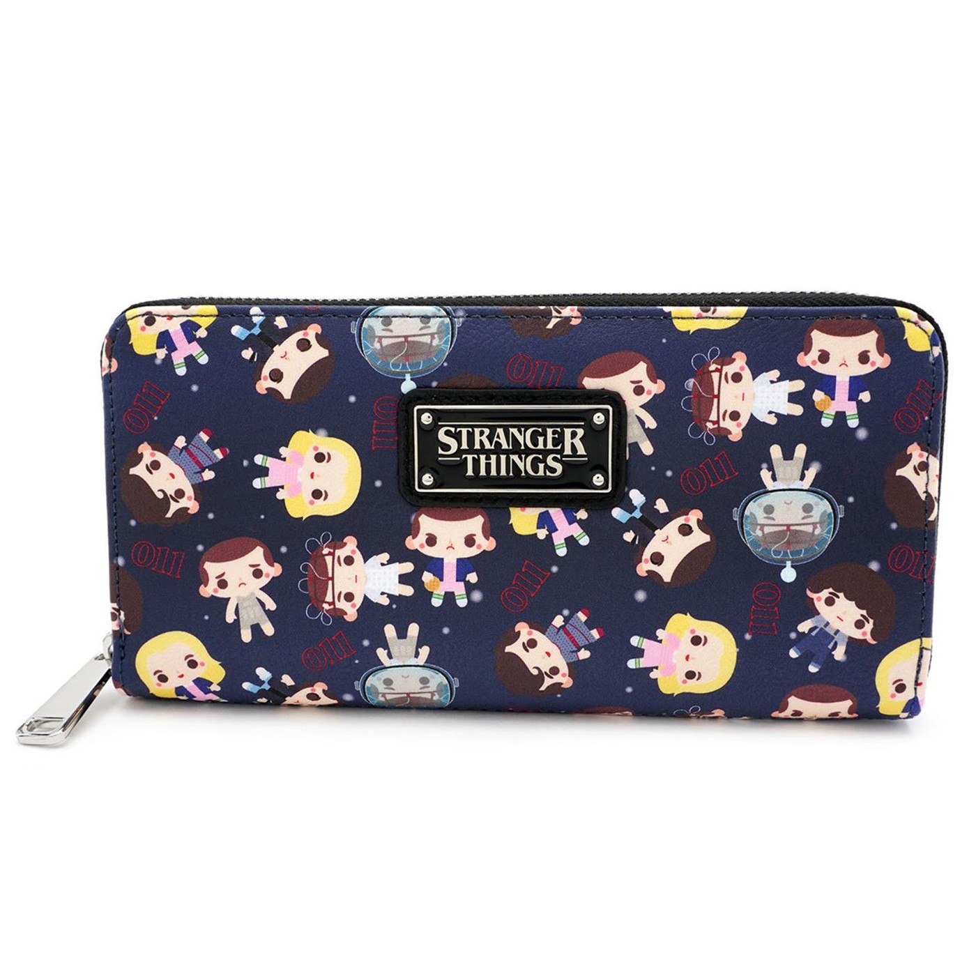 Stranger Things Zip Around Wallet, Black
