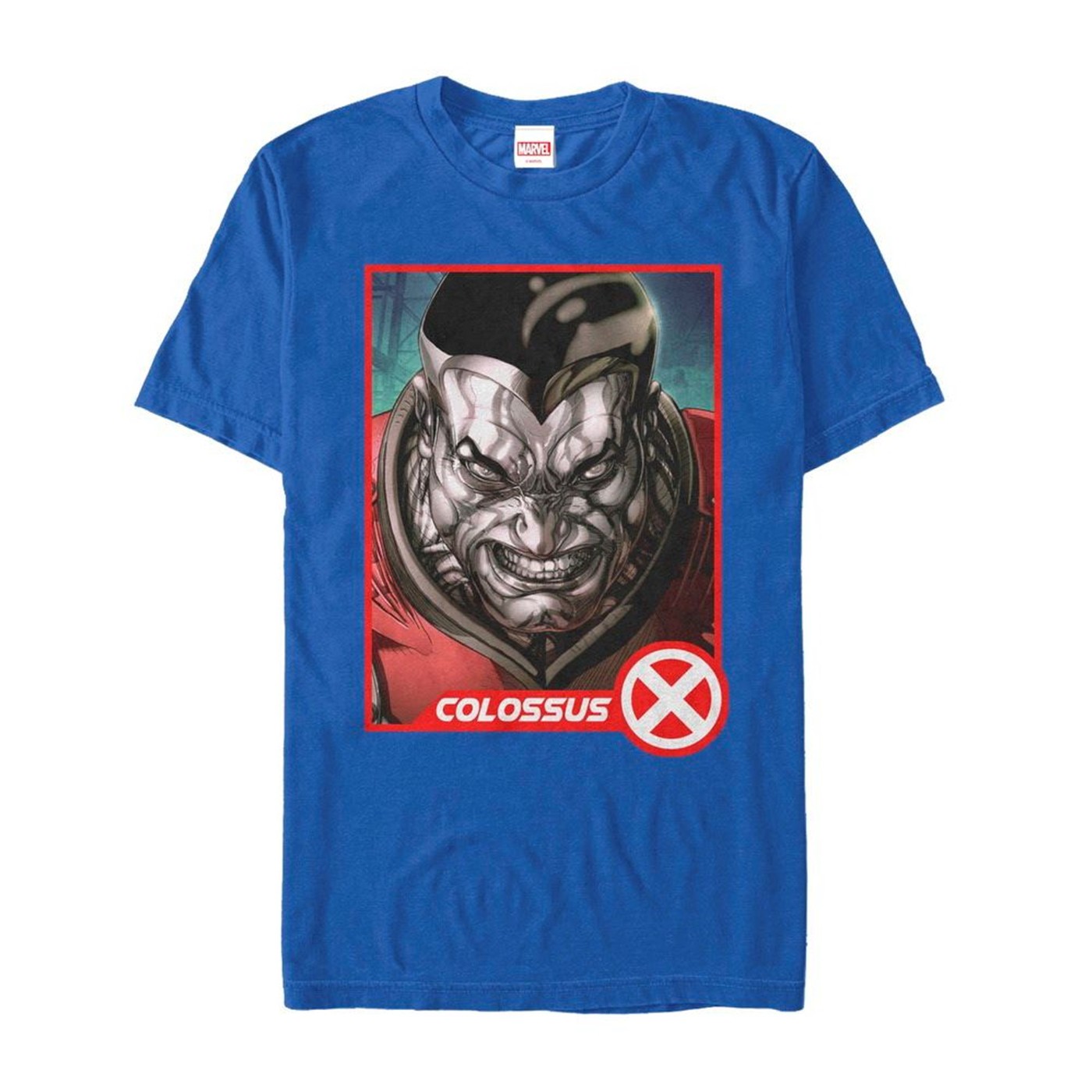 Colussus Profile X-men Men's T-Shirt, Blue