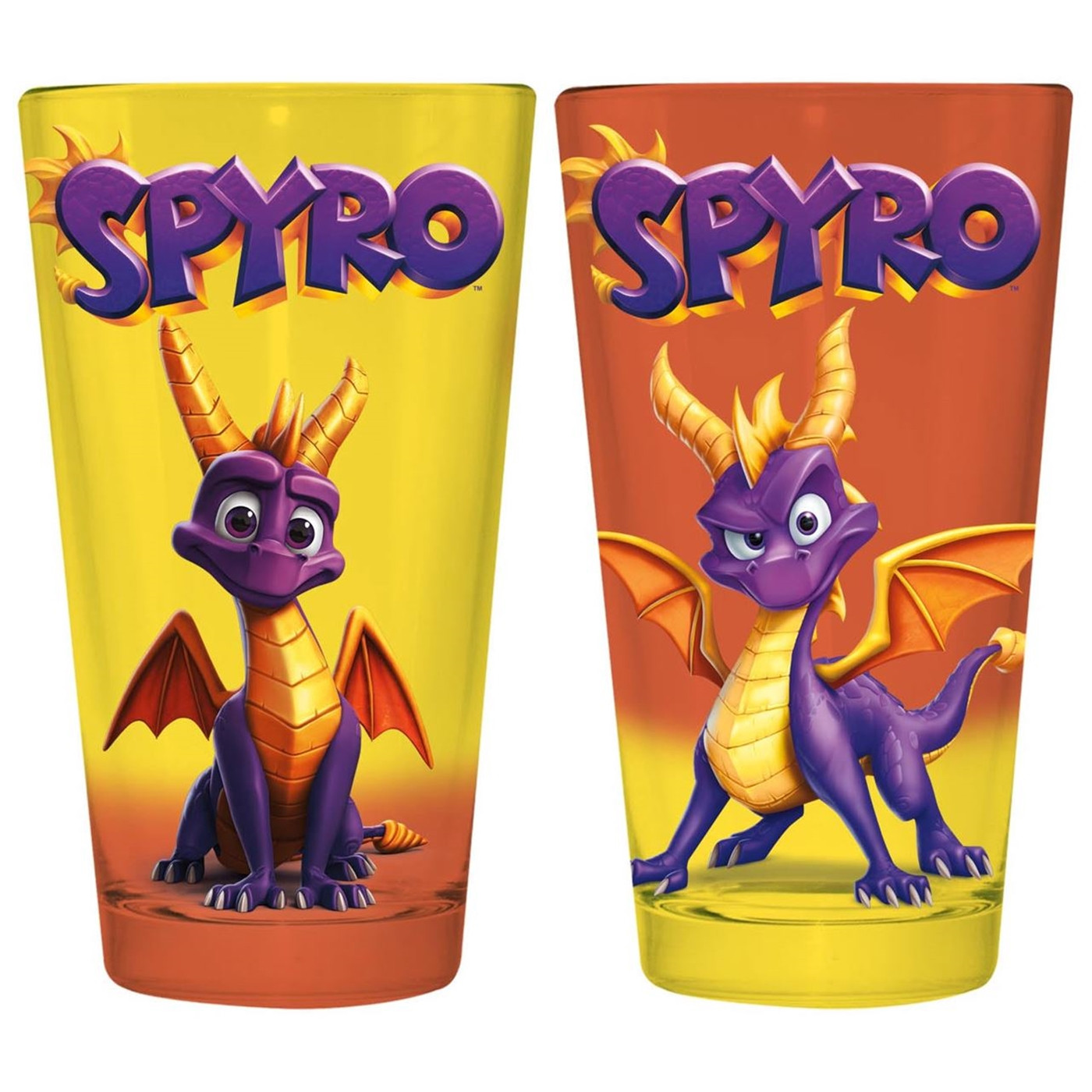 Spyro the Dragon 2-Pack Pint Glass Set