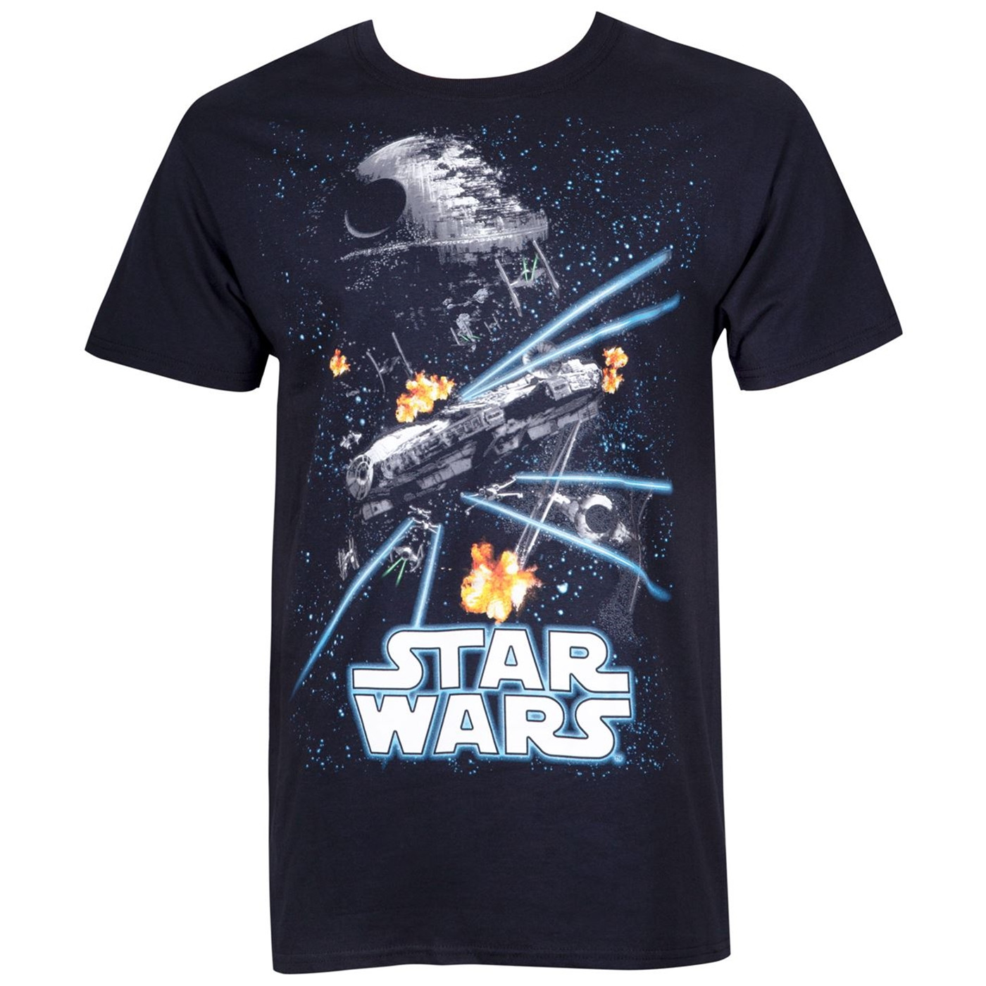 Star Wars Space Action Men's T-Shirt, Black
