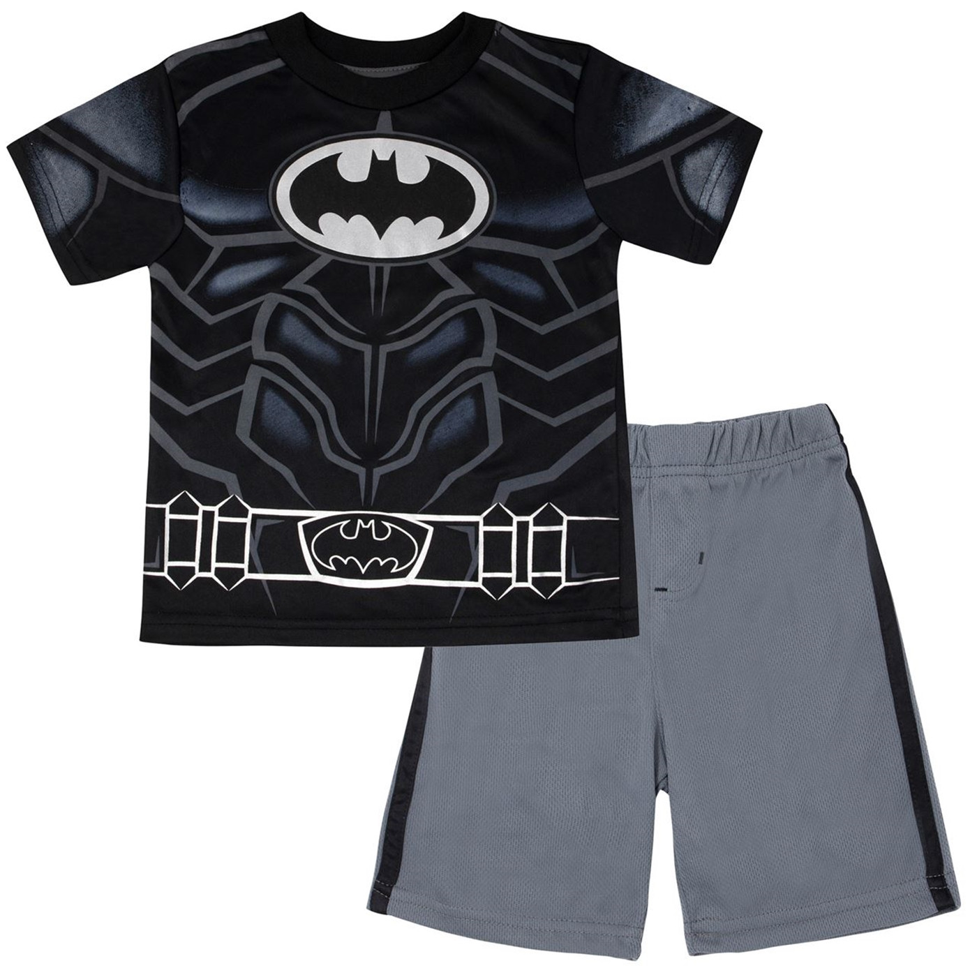 Batman Performance Costume Kids Short Set, Black