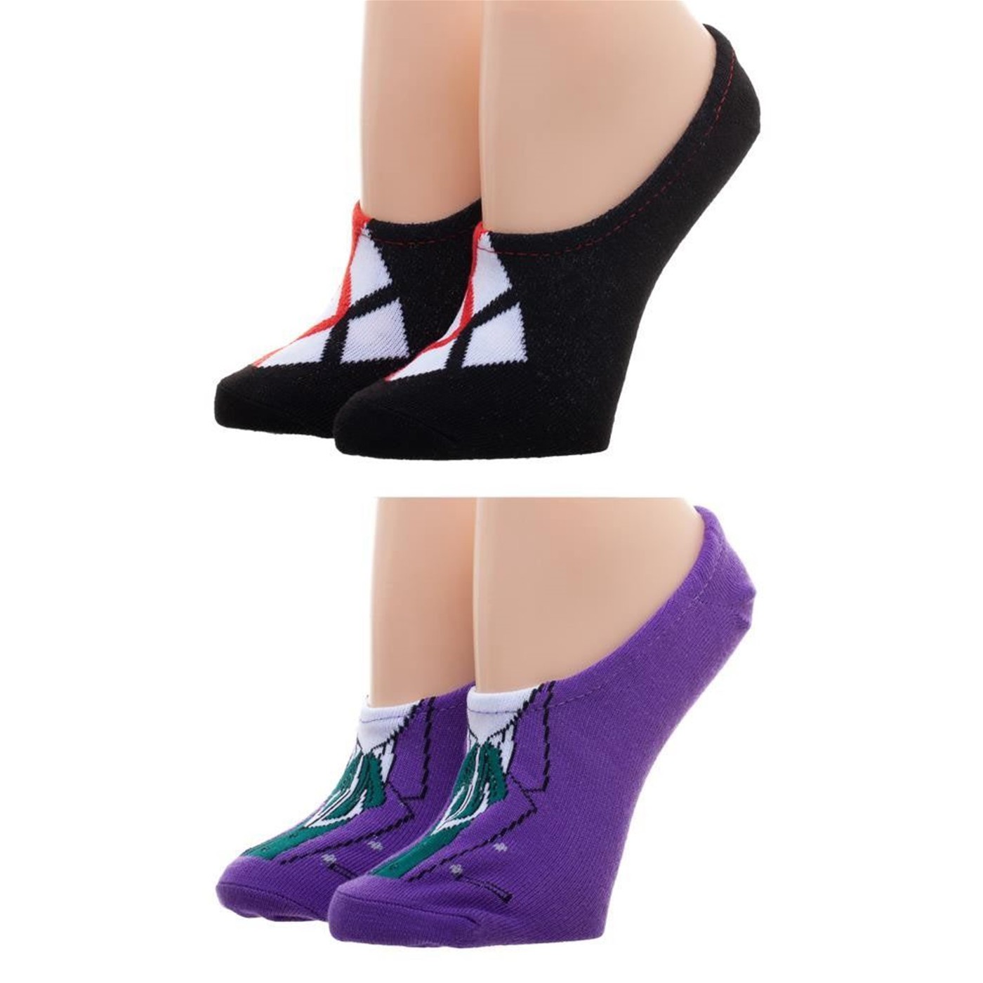 Harley Quinn & The Joker DC Comics Sock Liners, Purple