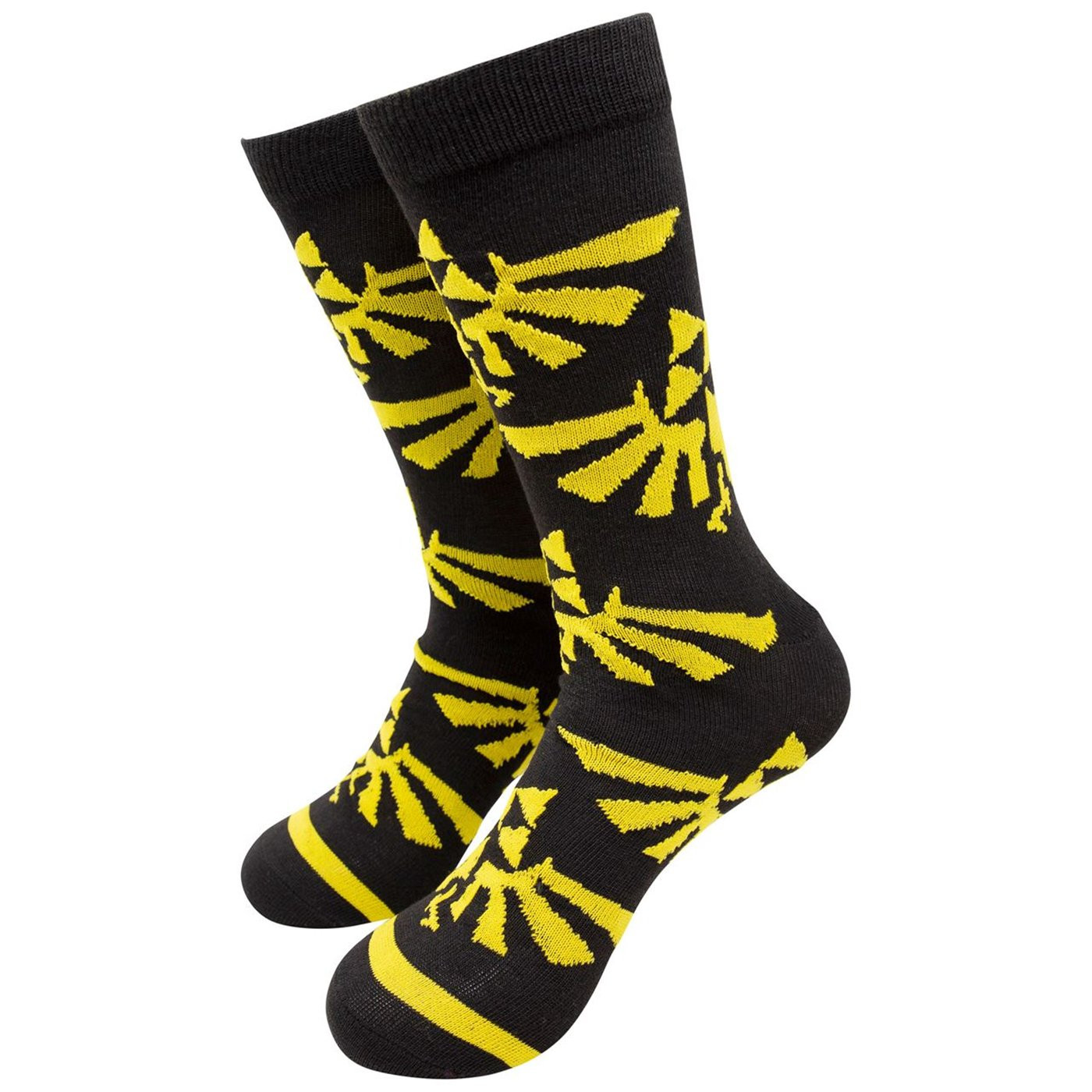 Nintendo Zelda Large All over Print Crew Socks, Black