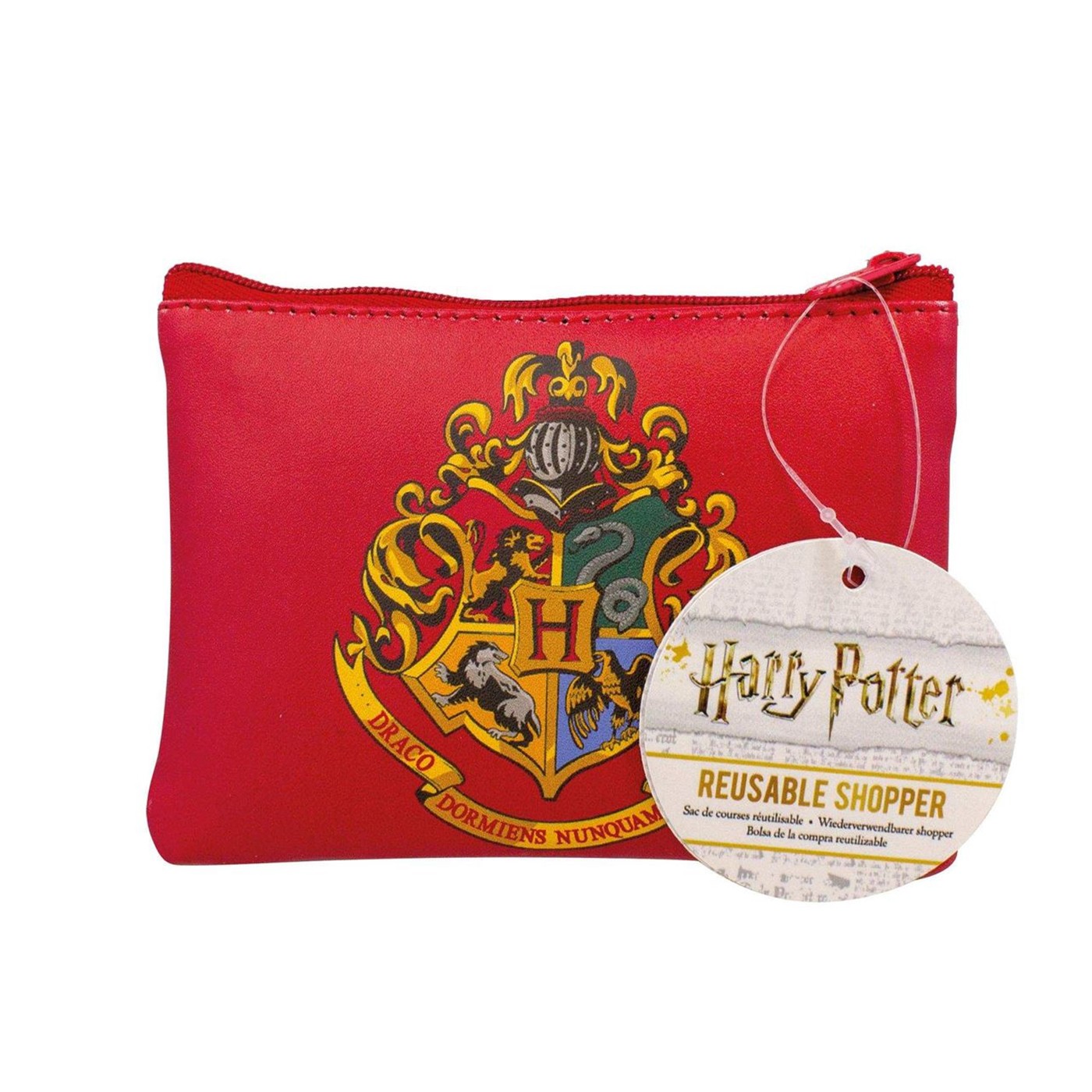 Harry Potter Golden Snitch Reusable Shopper Tote Bag, Red