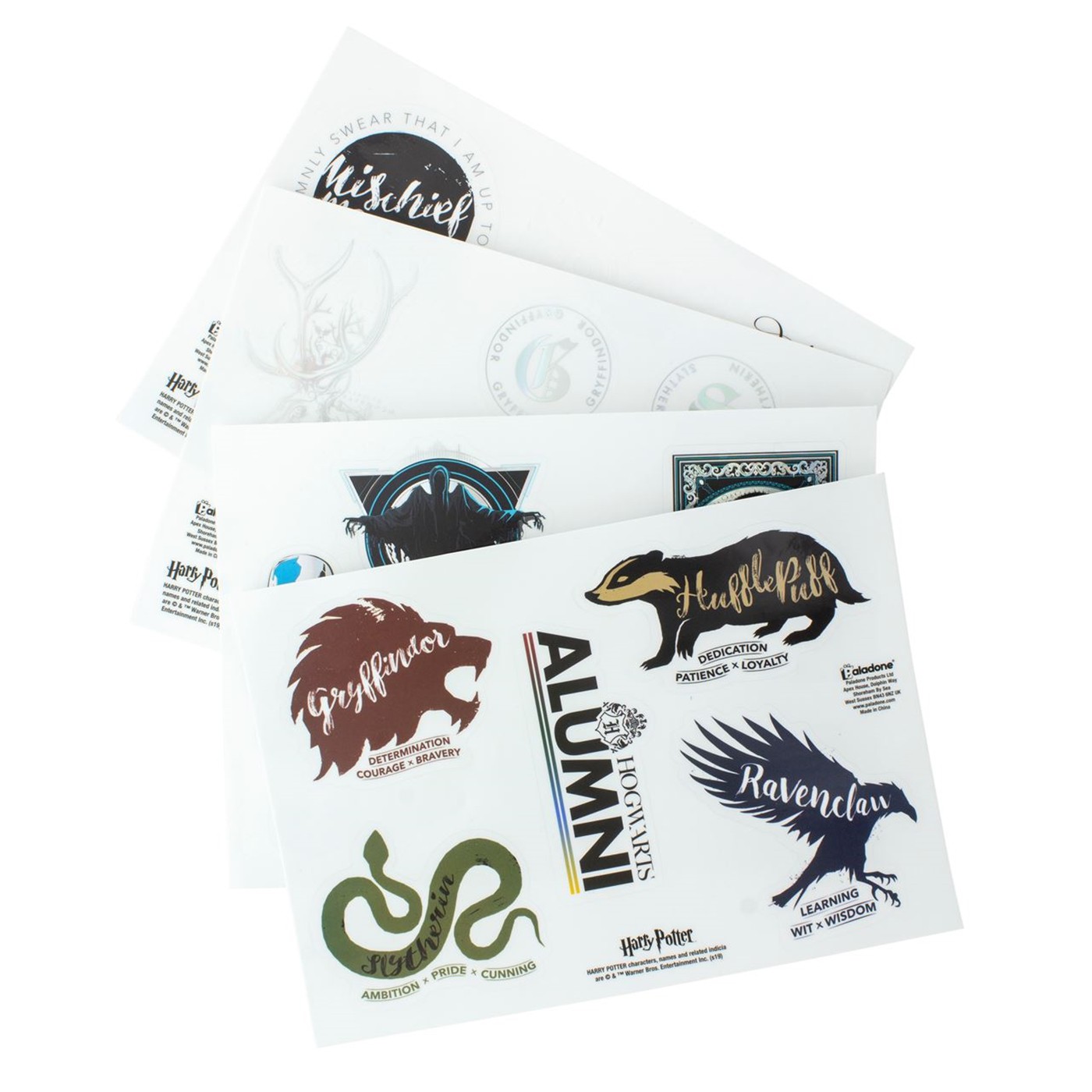 Harry Potter Slogan Gadget Decals, Black
