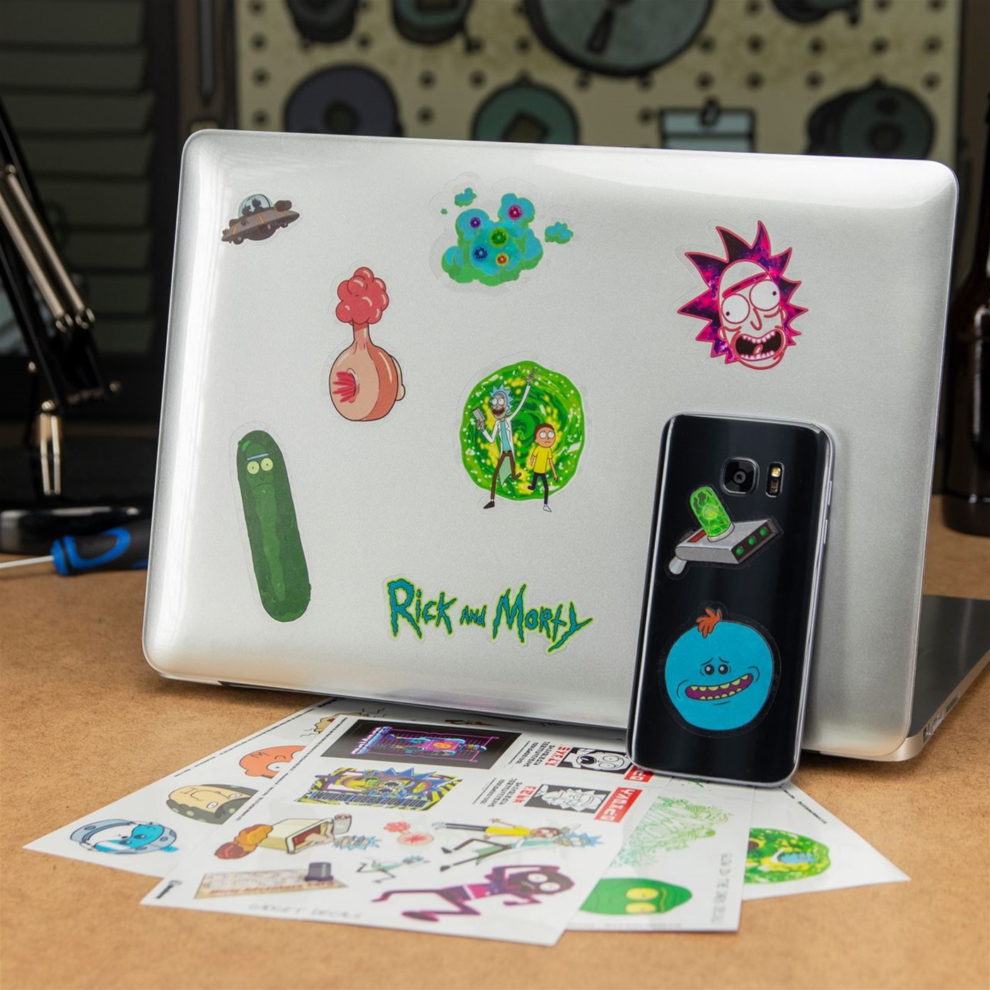 Rick and Morty Gadget Decals, Green