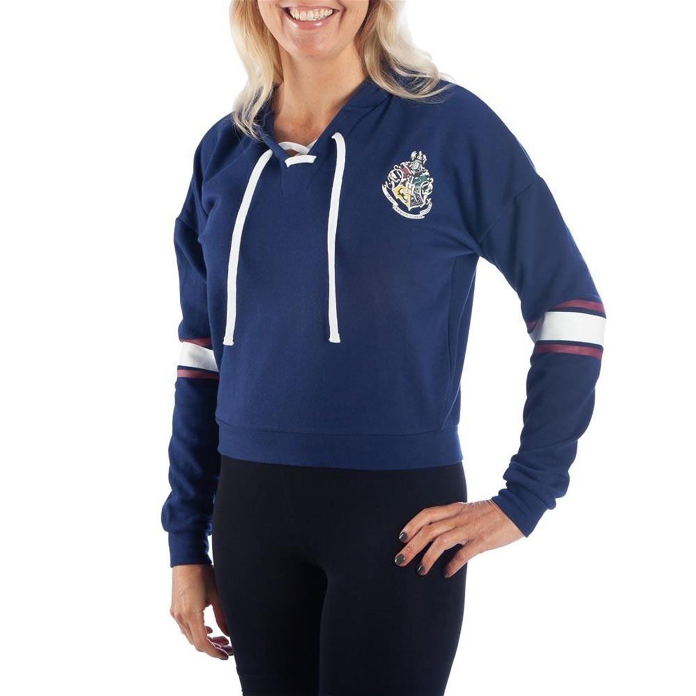 Harry Potter Hogwarts Women's Hooded Pullover, Blue
