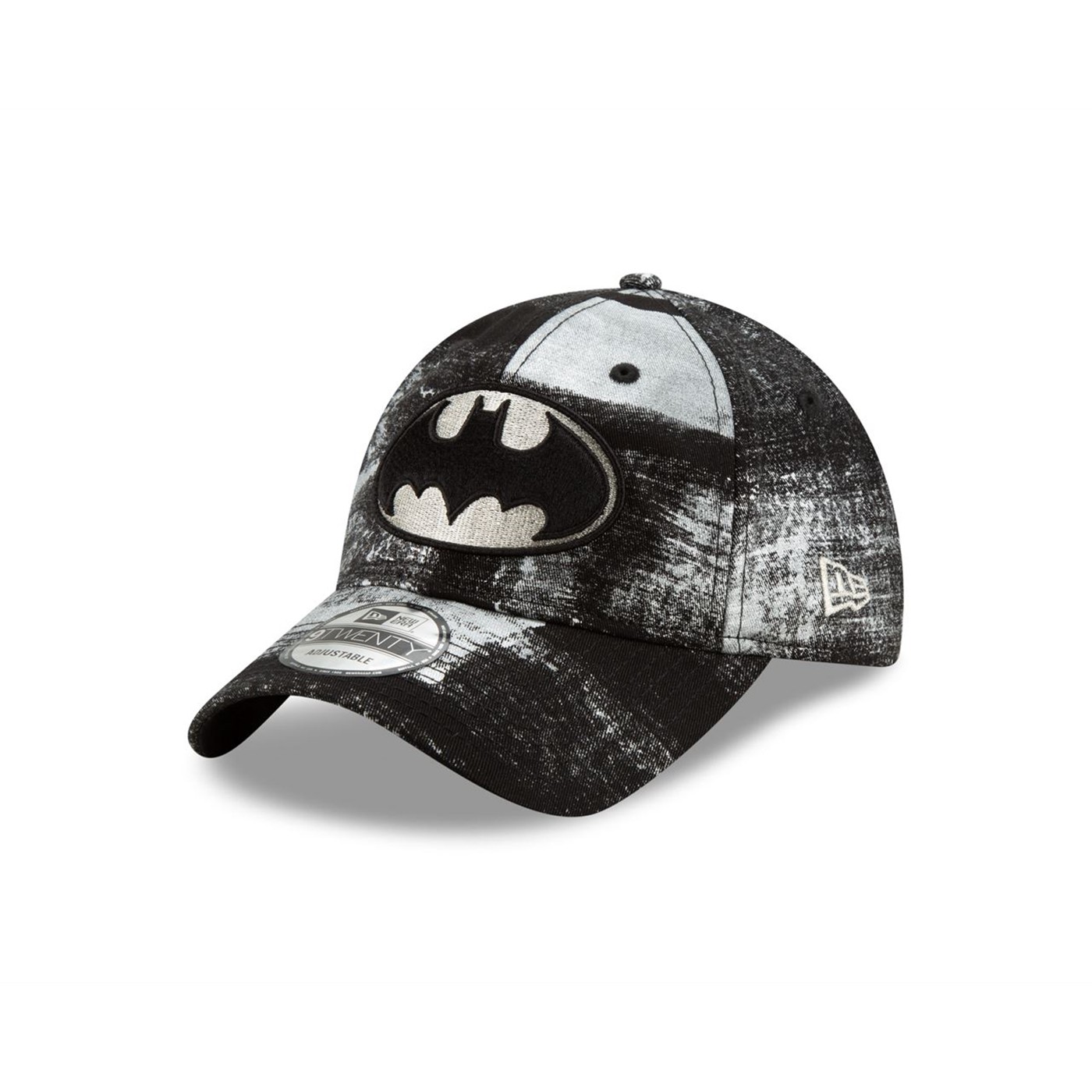 Batman Shades of Black New Era 9Twenty Adjustable Hat, Grey