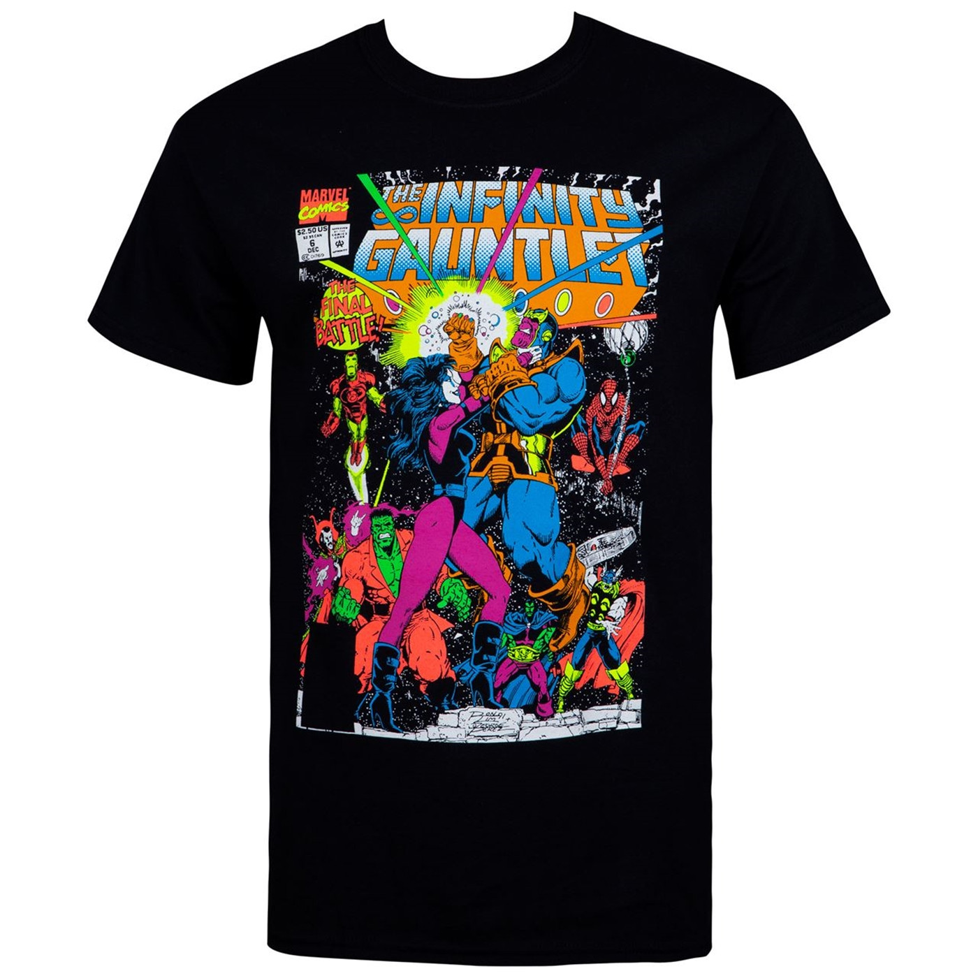 The Infinity Gauntlet Thanos Final Battle Comic Men's T-Shirt