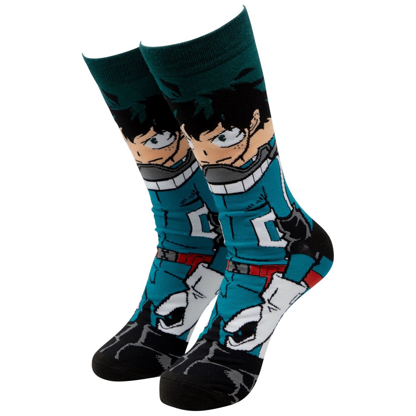 My Hero Academia Izuku 360 Character Socks, Blue