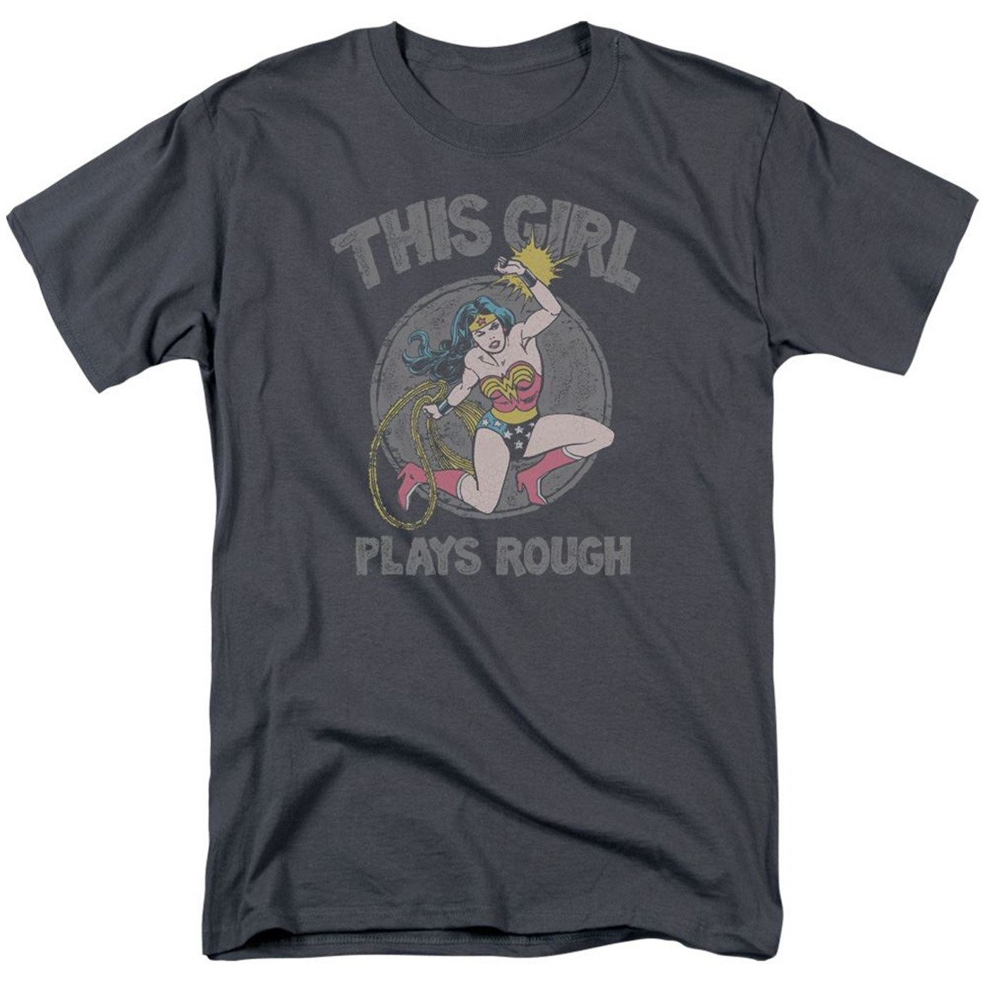 DROP- Wonder Woman Play Rough Men's T-Shirt