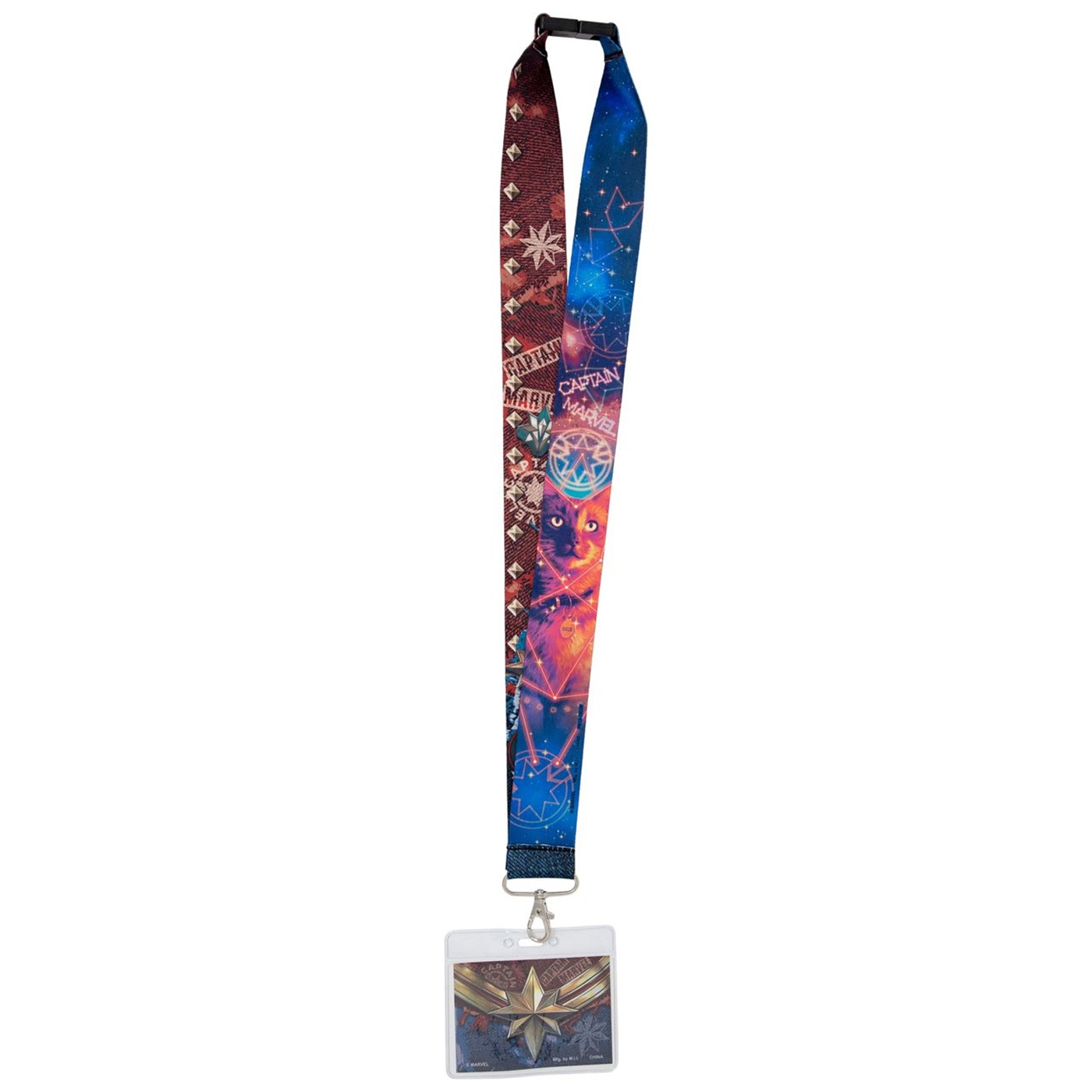 Captain Marvel Movie Lanyard, Blue