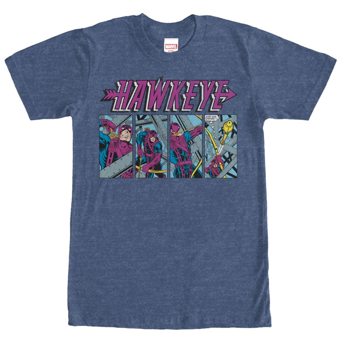 Hawkeye Comic Book One Shot Men's T-Shirt, Blue