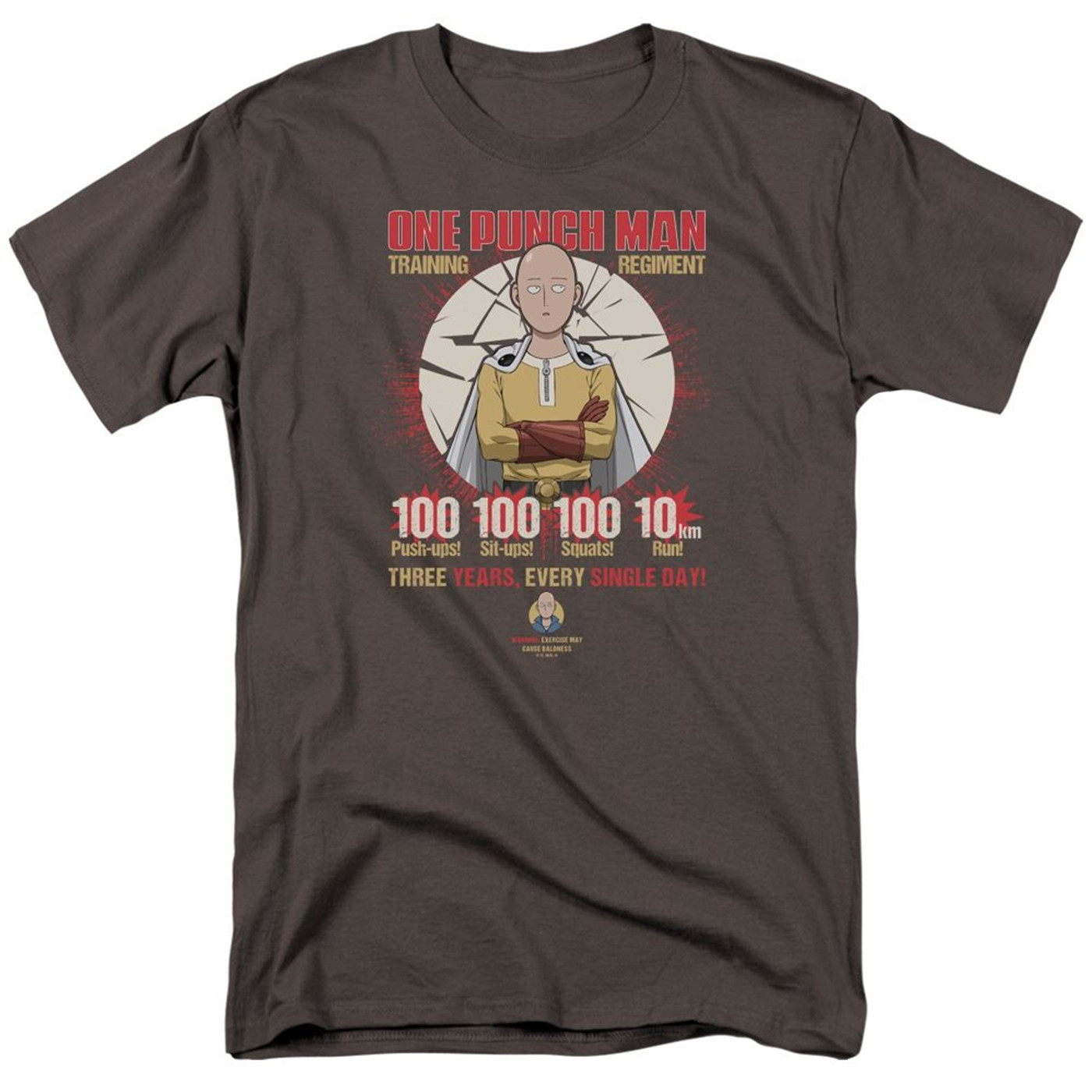 DROP One Punch Man Training Regiment Grey Men's T-Shirt