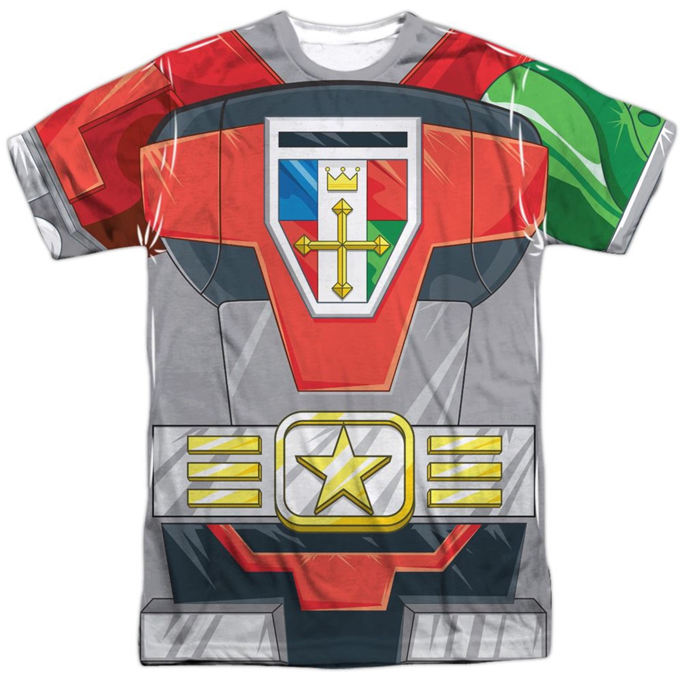 Voltron Costume Sublimated Front and Back T-Shirt