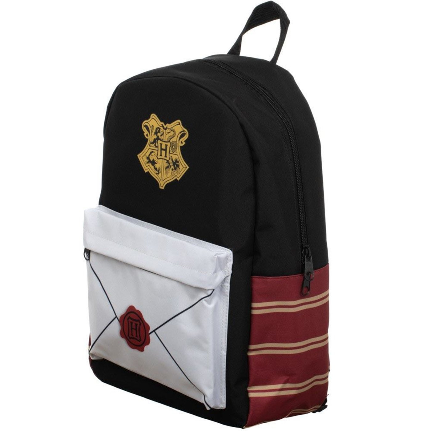 Harry Potter Envelope Sublimated Panel Print Backpack, Black