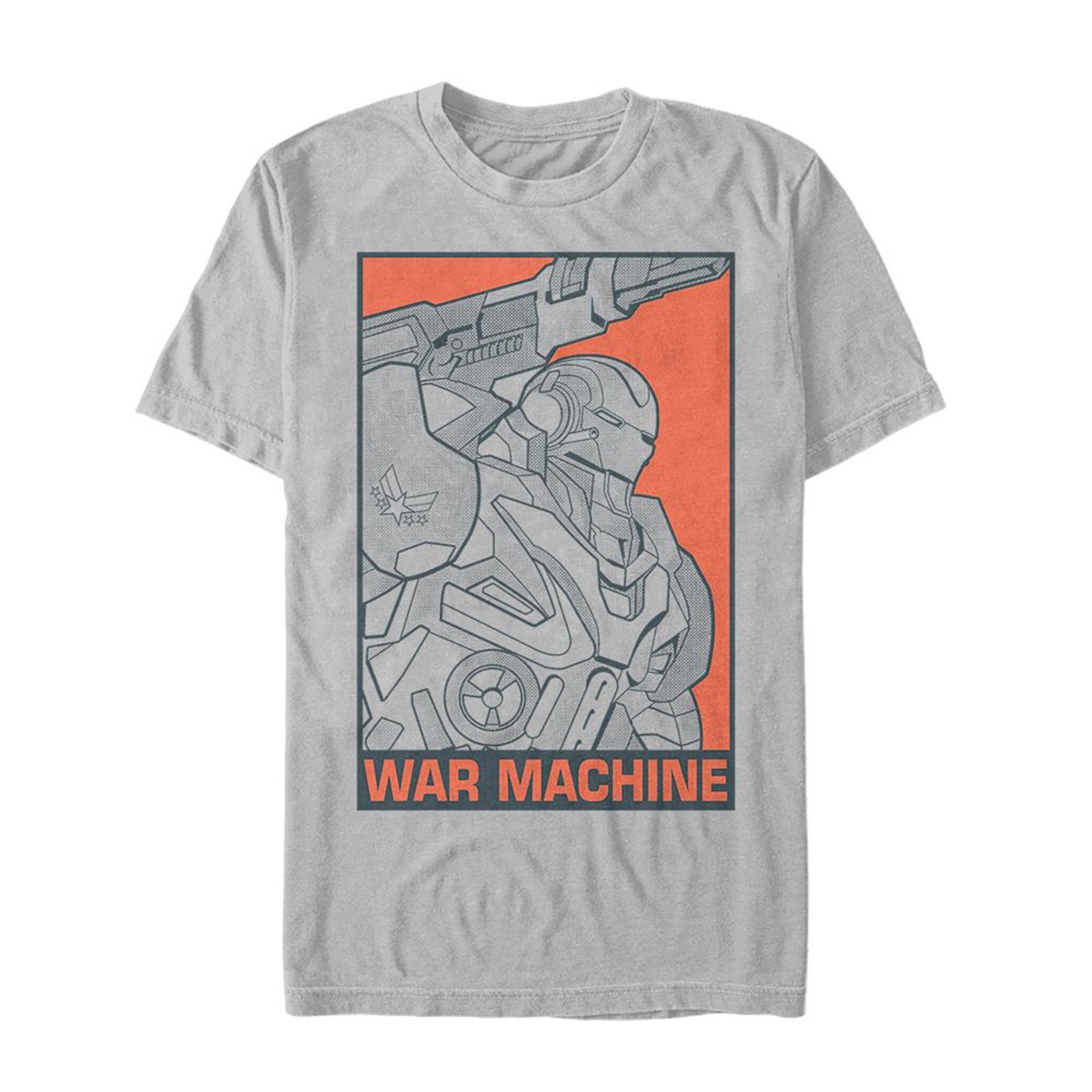 Avengers Endgame War Machine Color Pop Men's T-Shirt