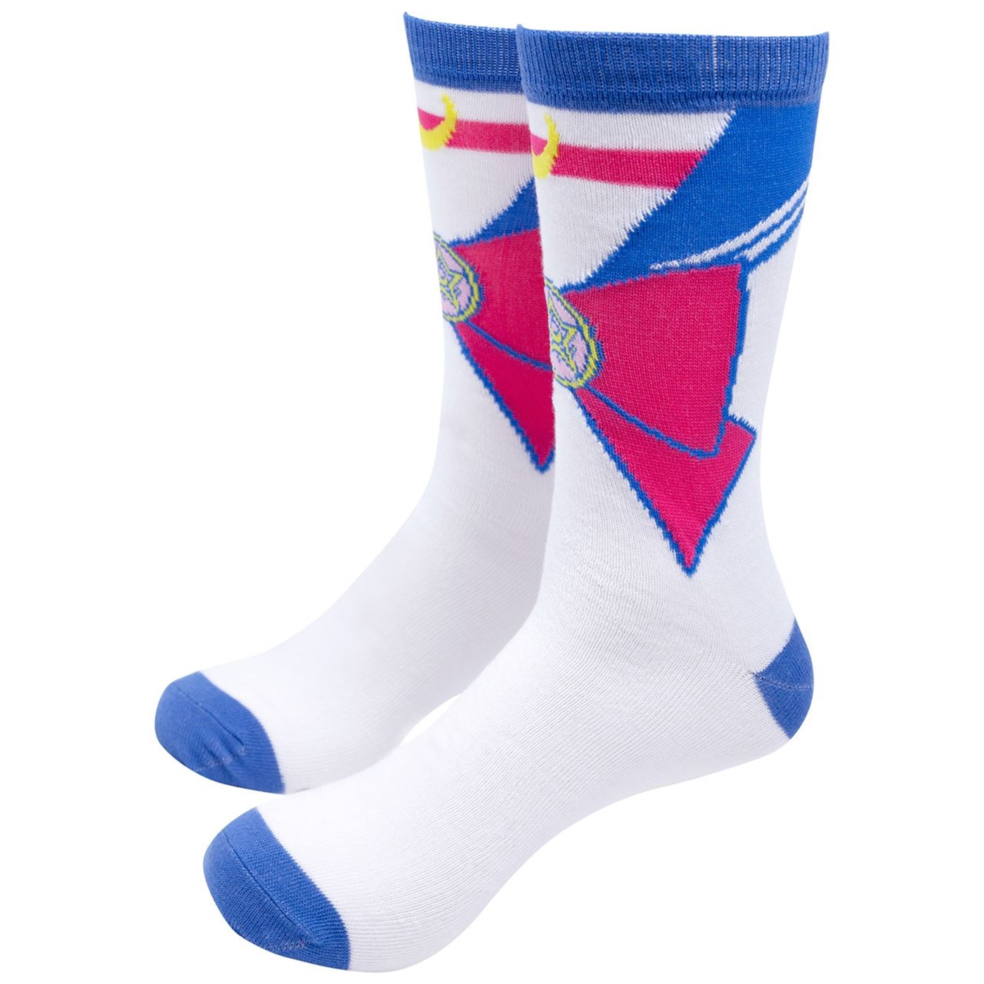 Sailor Moon Bow Crew Sock, White