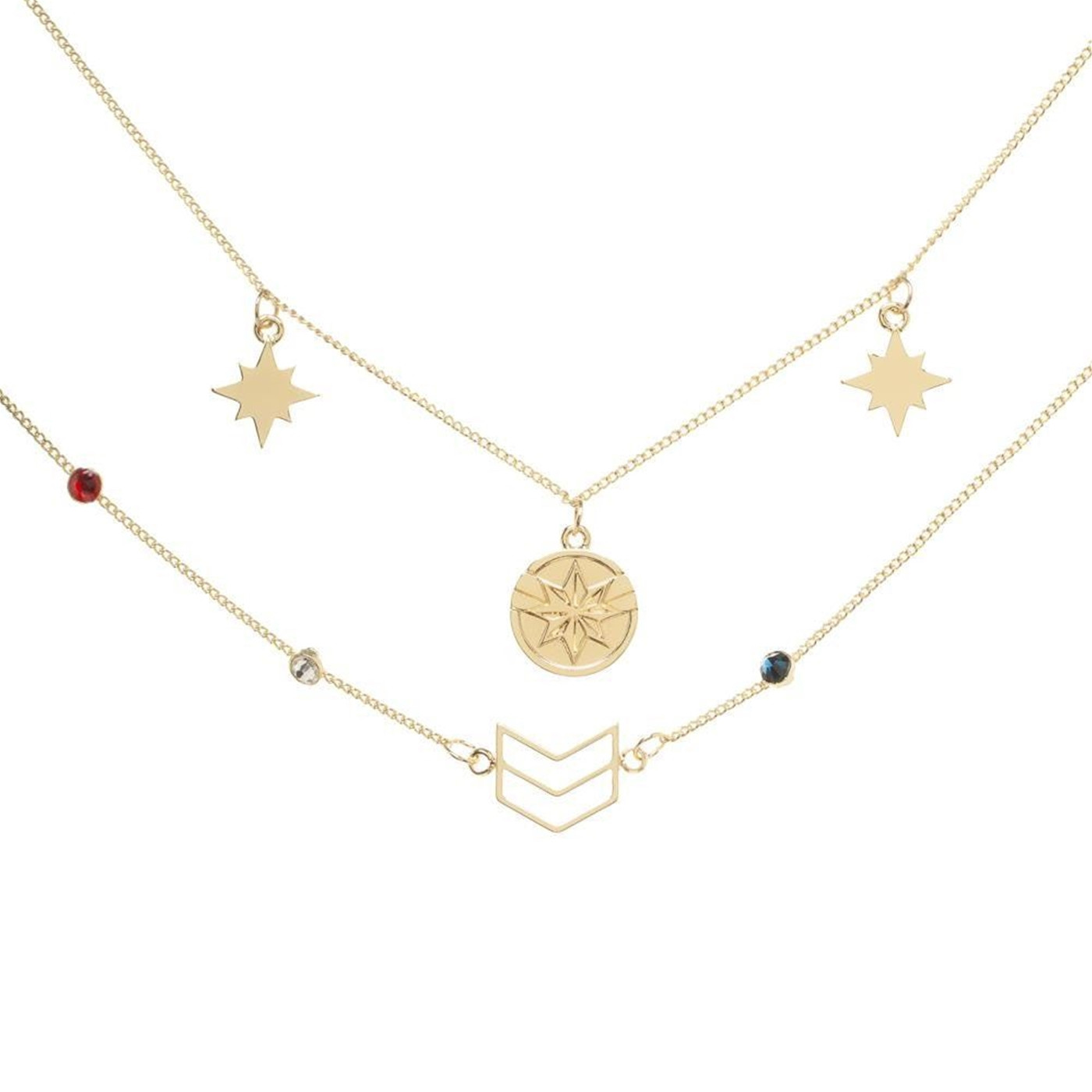Captain Marvel Anklet 2-Pack, Gold