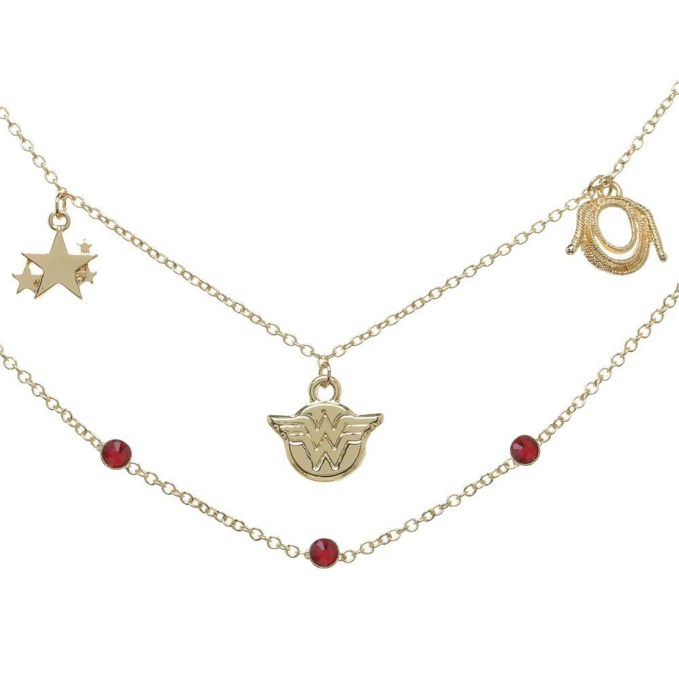 Wonder Woman Anklet 2-Pack, Gold