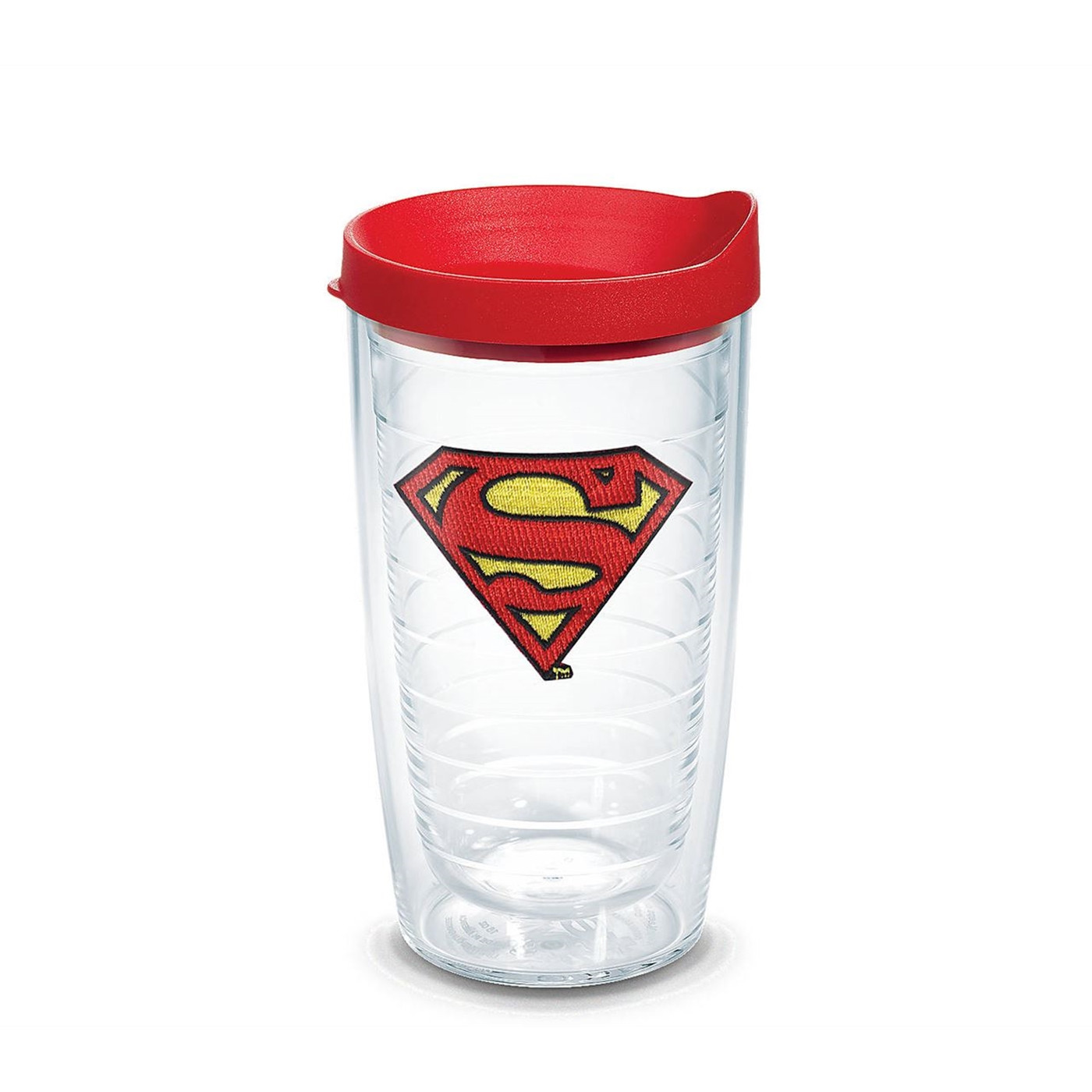 Superman Emblem Tumbler with Lid 16 oz Tervis®, Clear