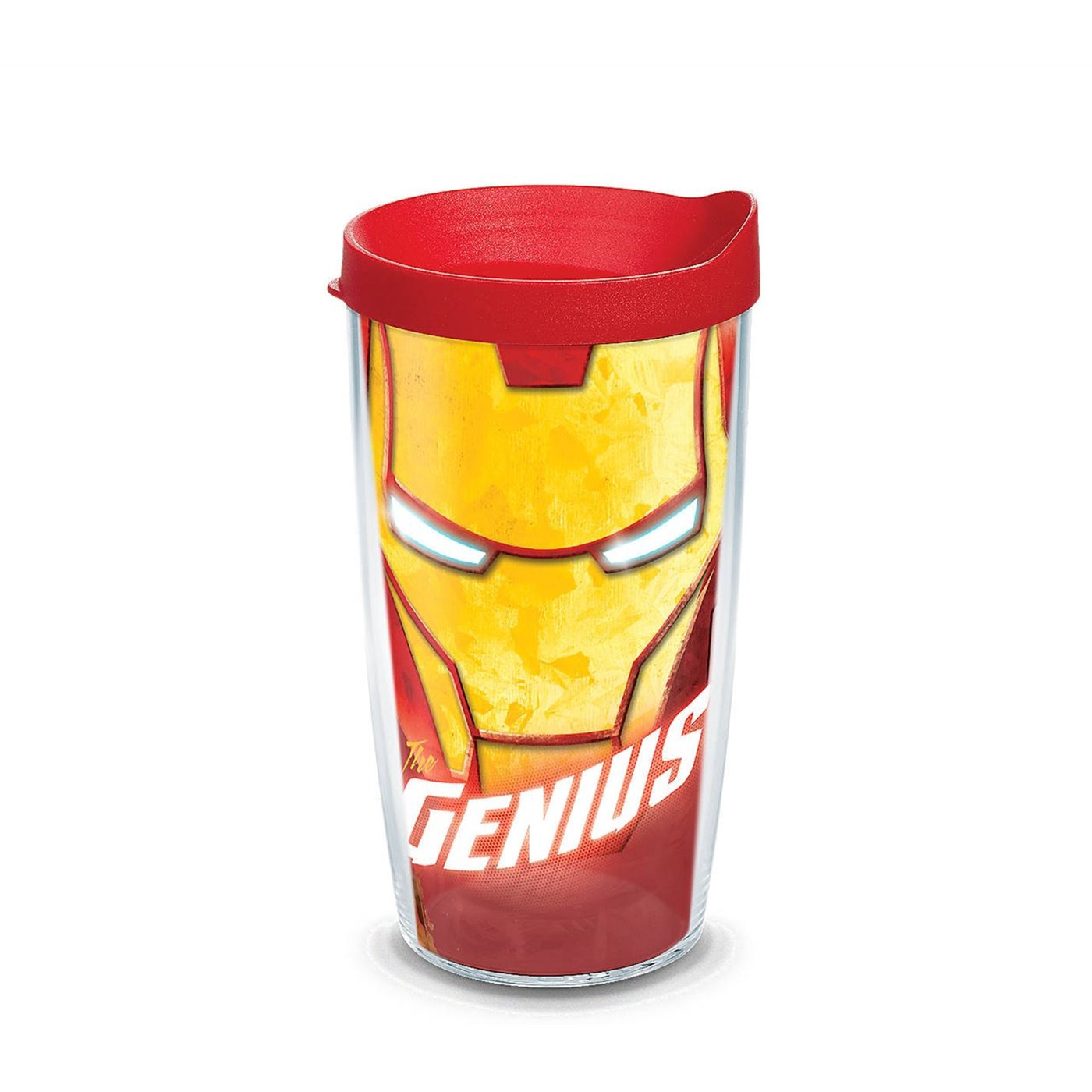 Iron Man Wrap Tumbler With Travel Lid 16 oz Tervis®, Red