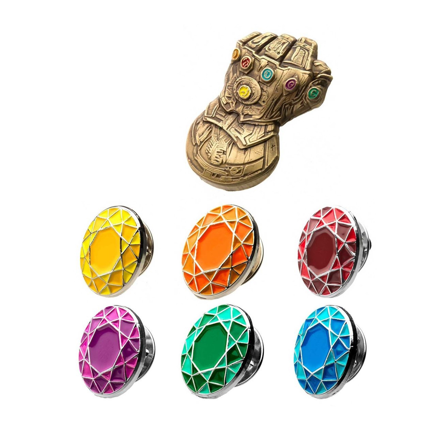 Avenger Infinity Gauntlet Enamel Pin Set