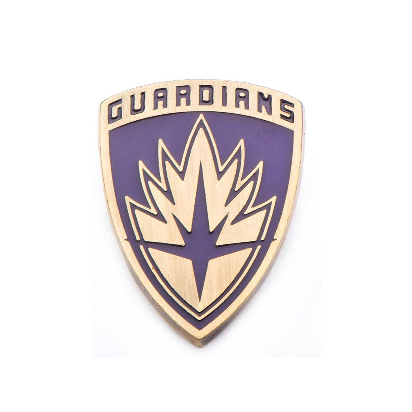 Marvel Base Metal Guardians of the Galaxy Shield Pin, Gold