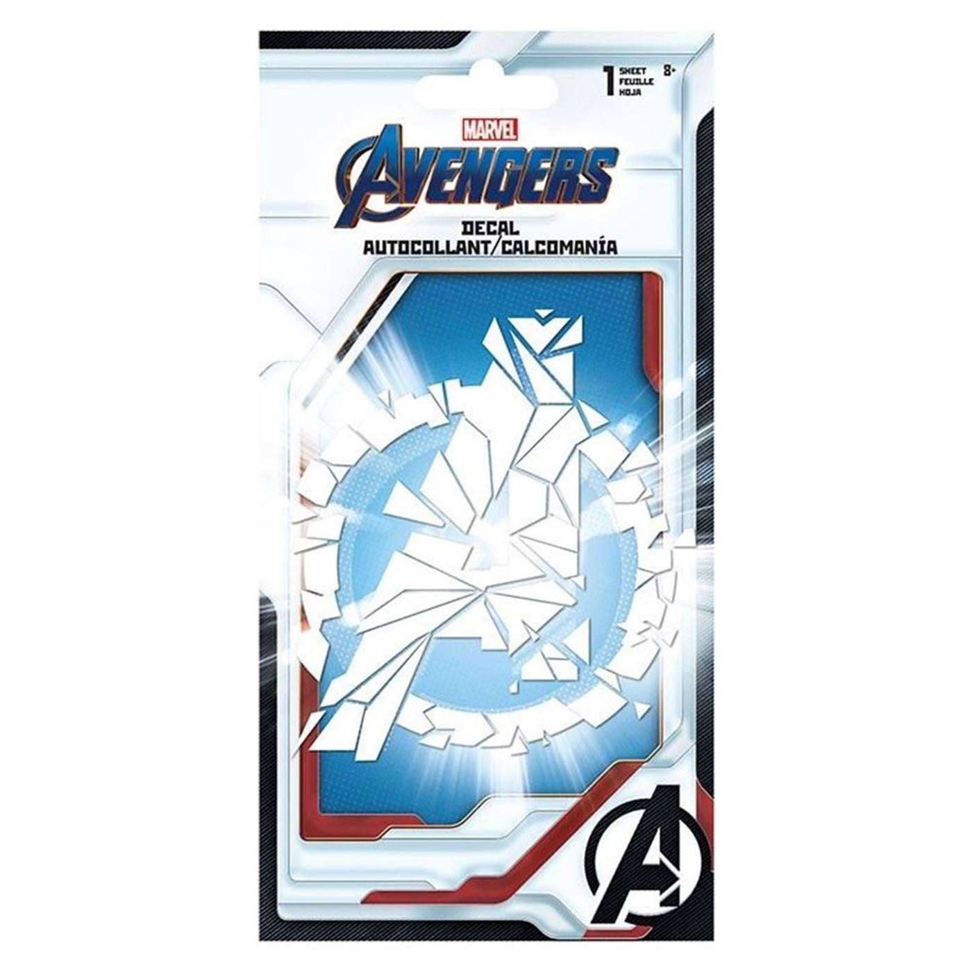 Avengers Endgame One Color Decal, White