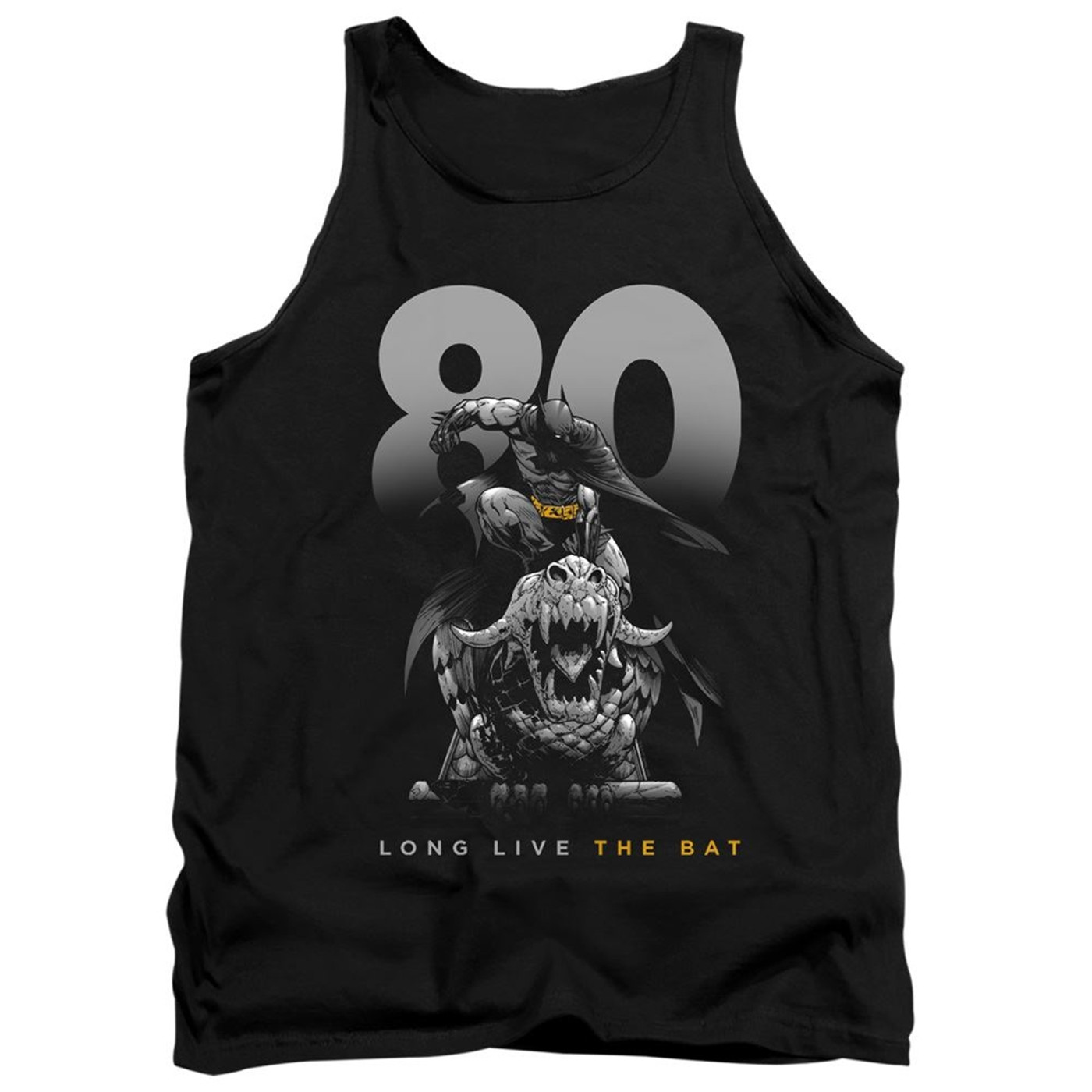 Batman 80th Long Live the Bat Tank Top, Black