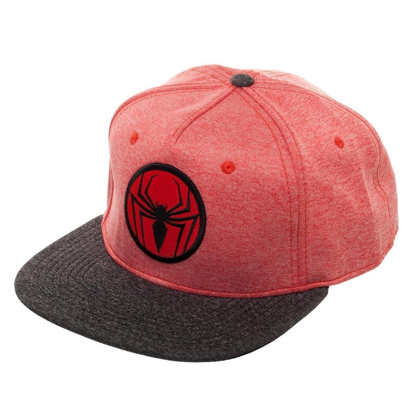 Spider-Man Two Tone Cationic Red and Black Snapback, Red