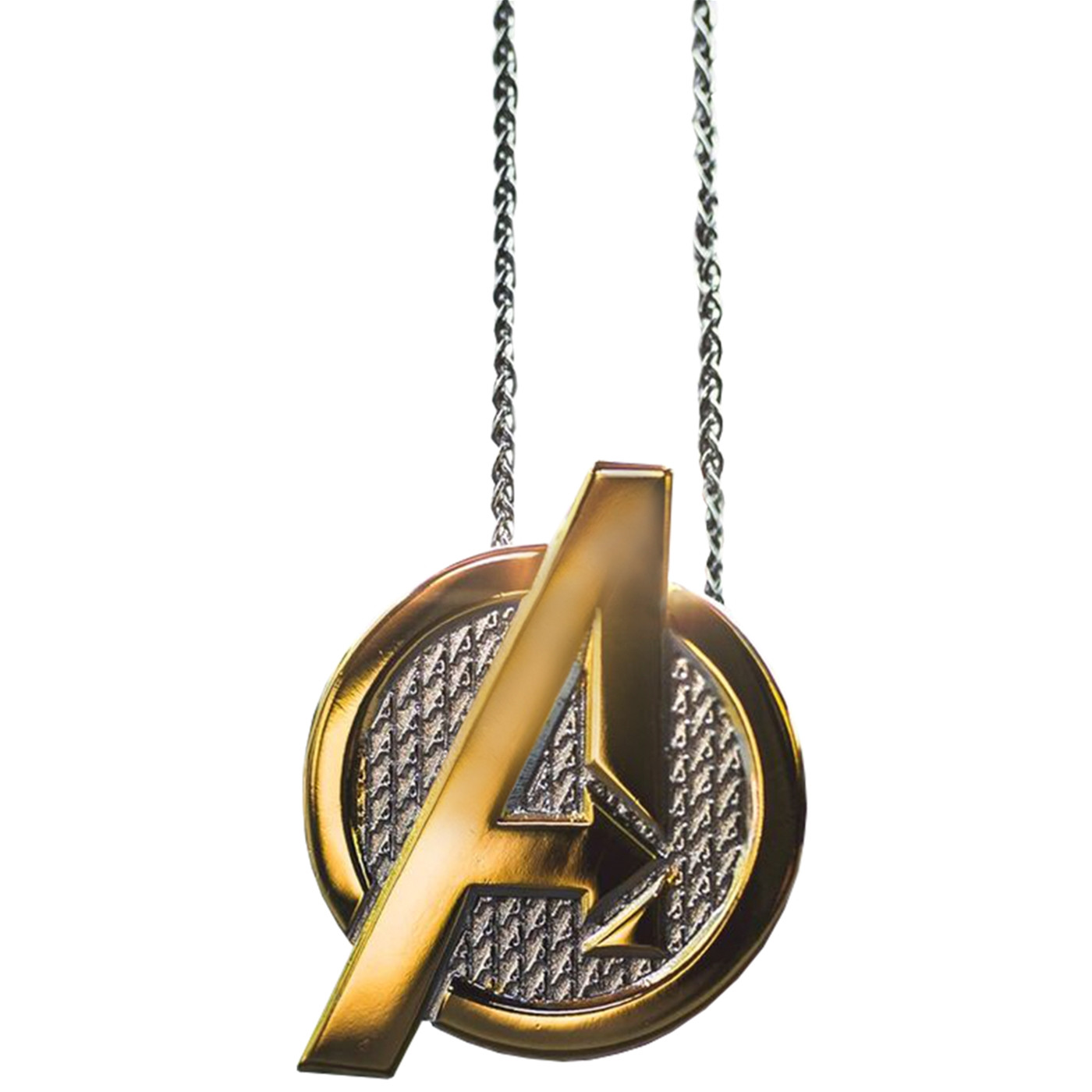 Avengers Logo Necklace with Chain, Gold