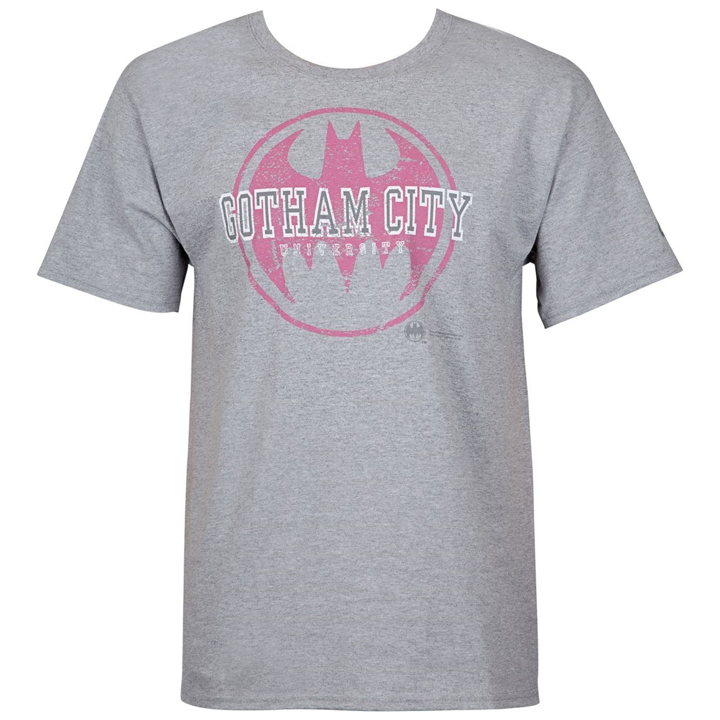 Gotham City University Batman Men's T-Shirt, Grey
