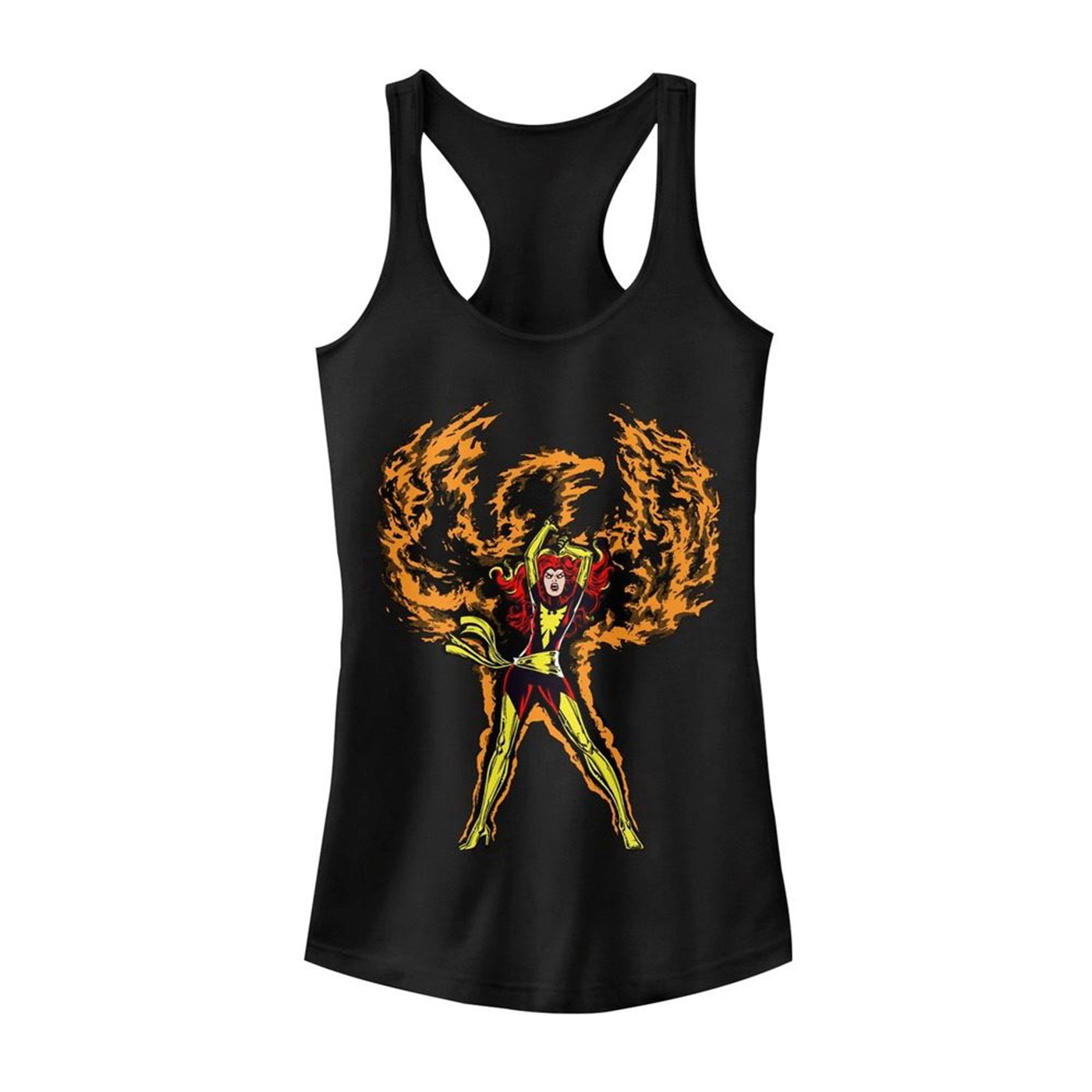 X-Men Phoenix Rises Women's Tank Top, Black