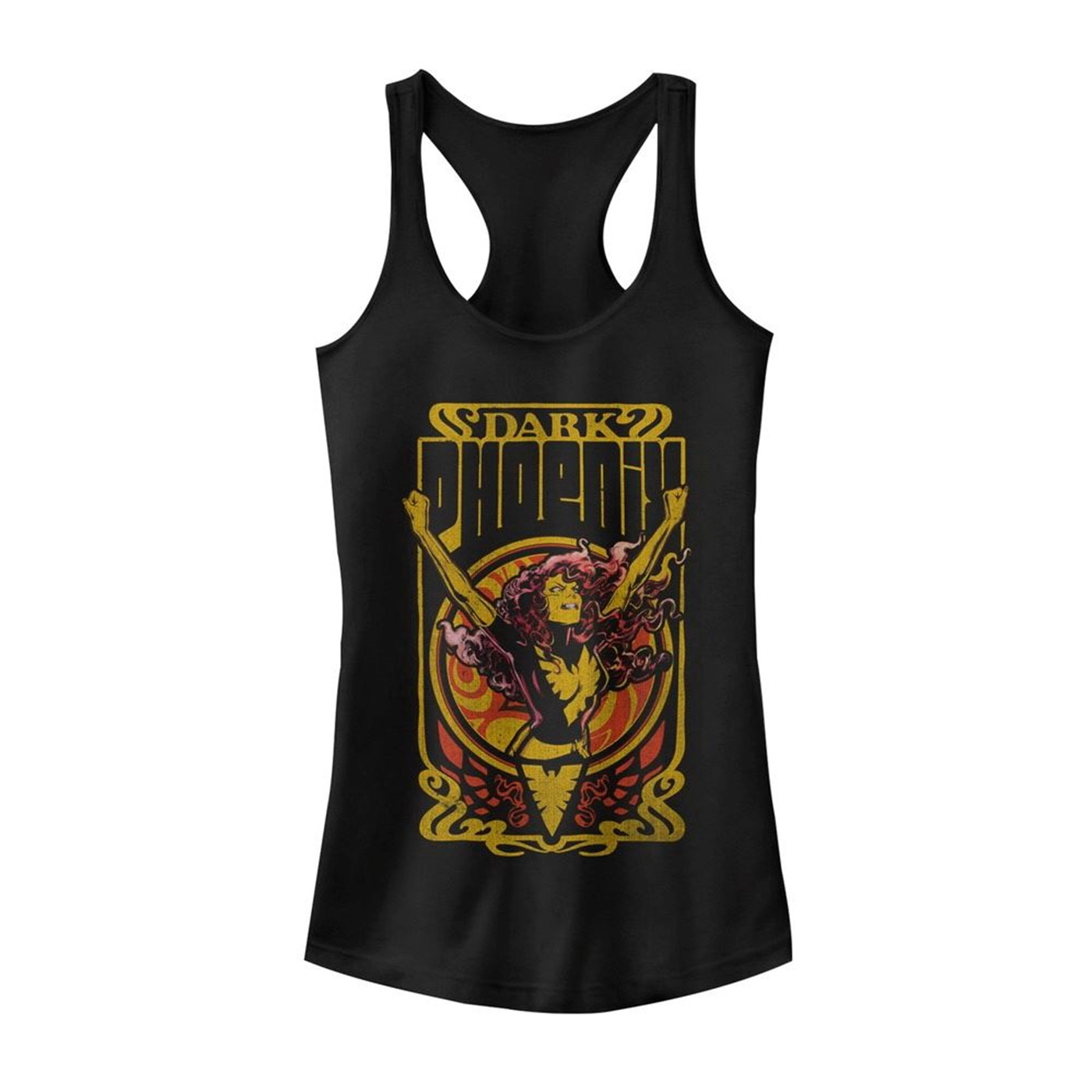 X-Men Phoenix Fire Women's Tank Top, Black