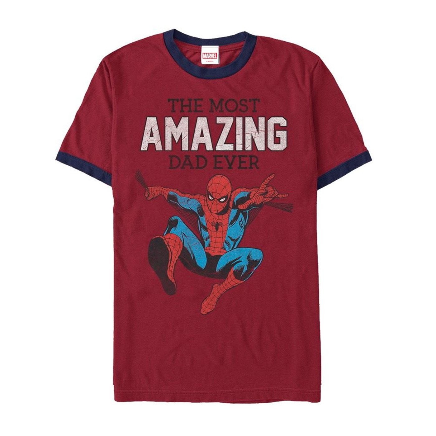 Spider-Man Amazing Dad Ringer T-Shirt