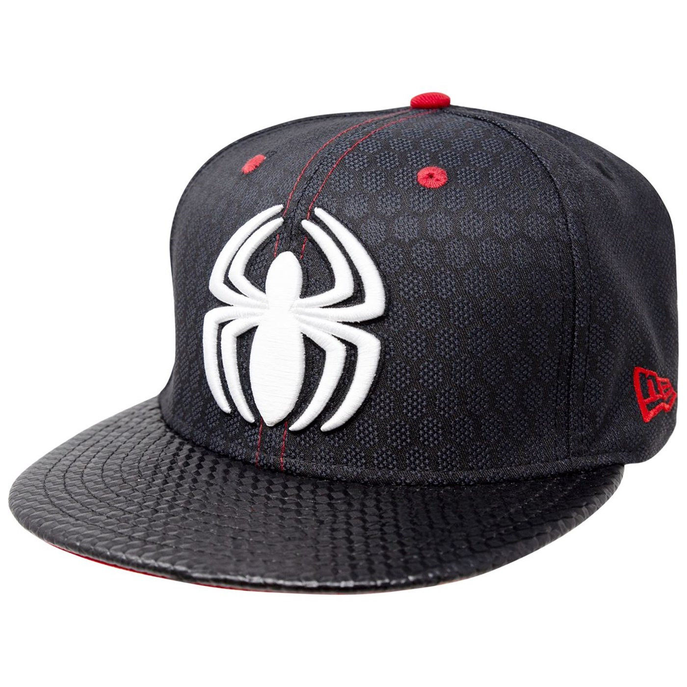 Spider-Man Stealth Suit Fly Weave Armor New Era 9Fifty Adjustable Hat, Black